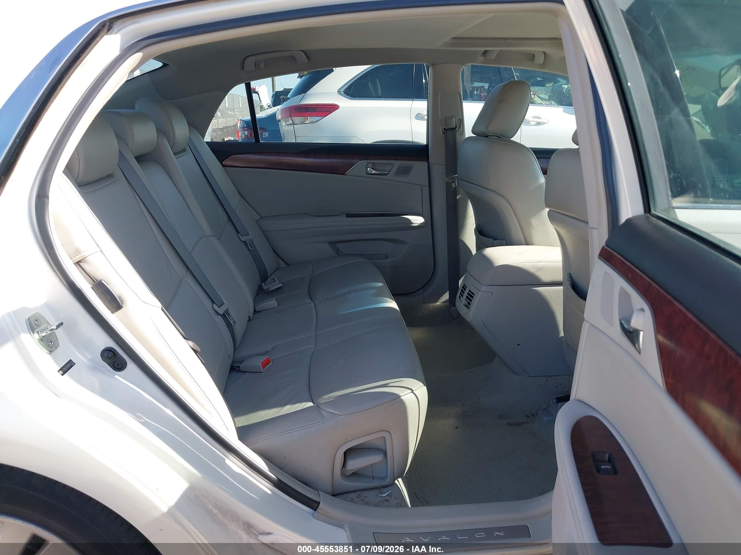 2011 Toyota Avalon   White vin: 4T1BK3DB3BU434324