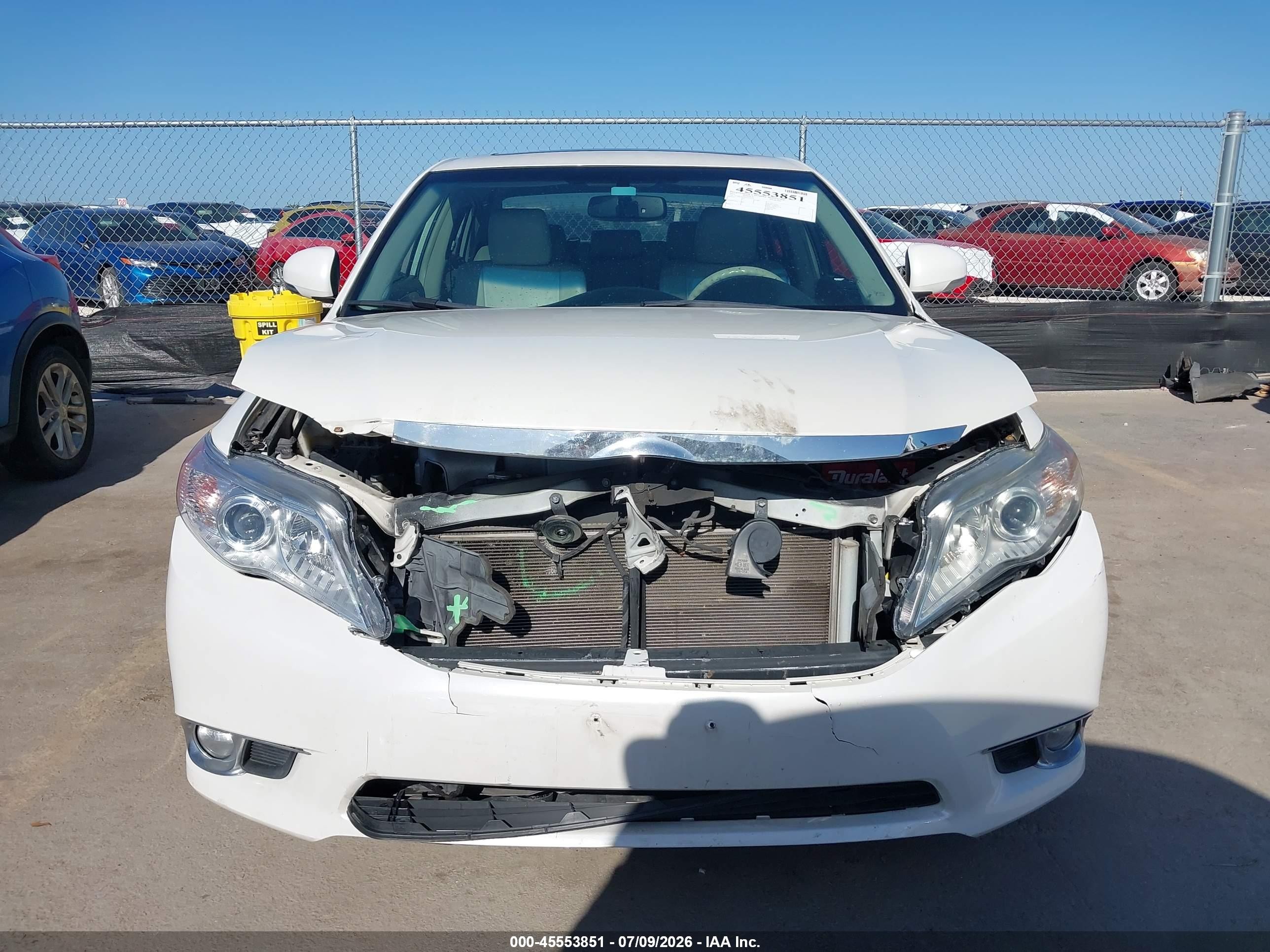 2011 Toyota Avalon   White vin: 4T1BK3DB3BU434324