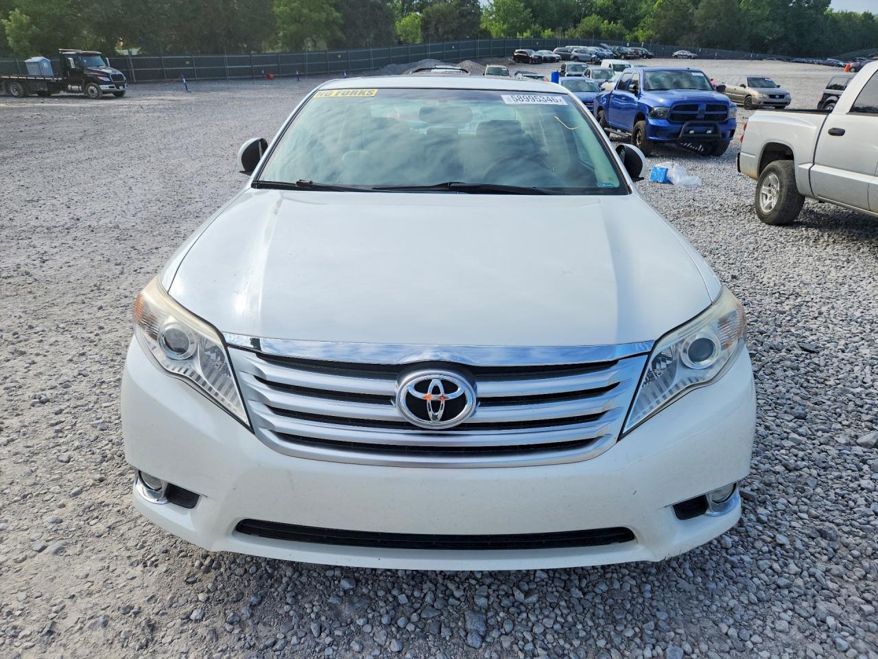 2011 Toyota Avalon Limited White vin: 4T1BK3DB3BU435845