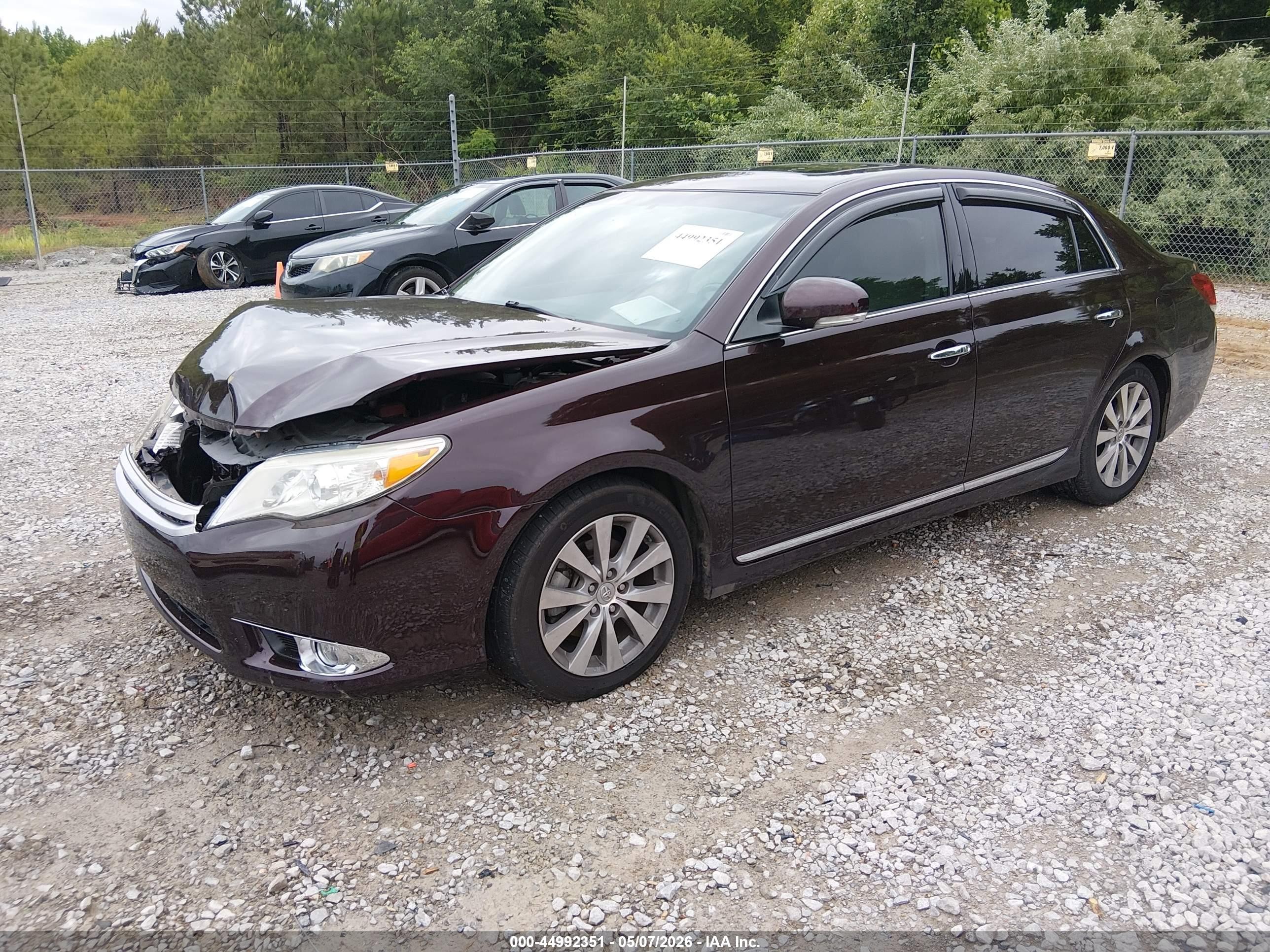 2012 Toyota Avalon Limited Бордовый vin: 4T1BK3DB3CU460827
