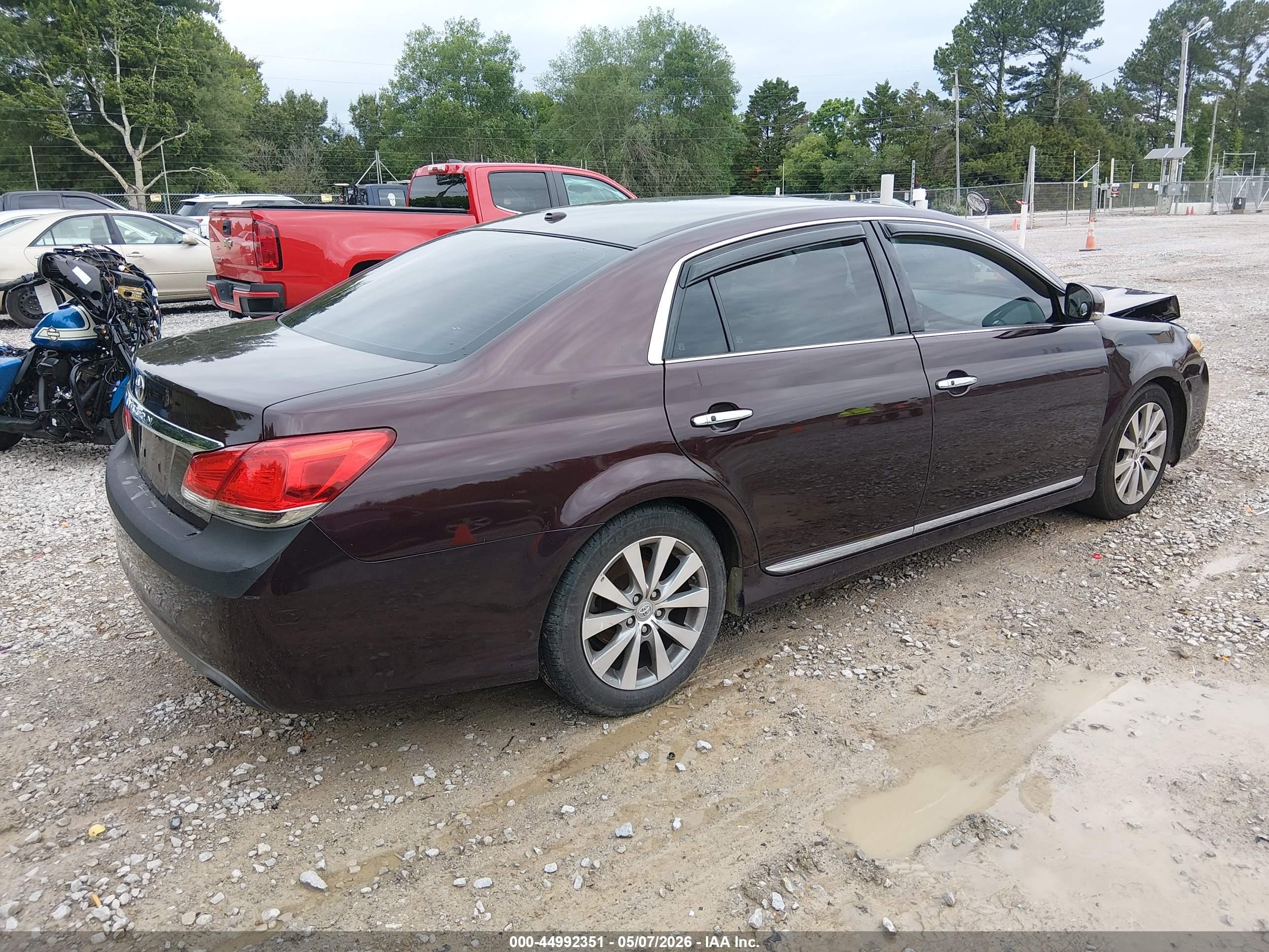 2012 Toyota Avalon Limited Бордовый vin: 4T1BK3DB3CU460827