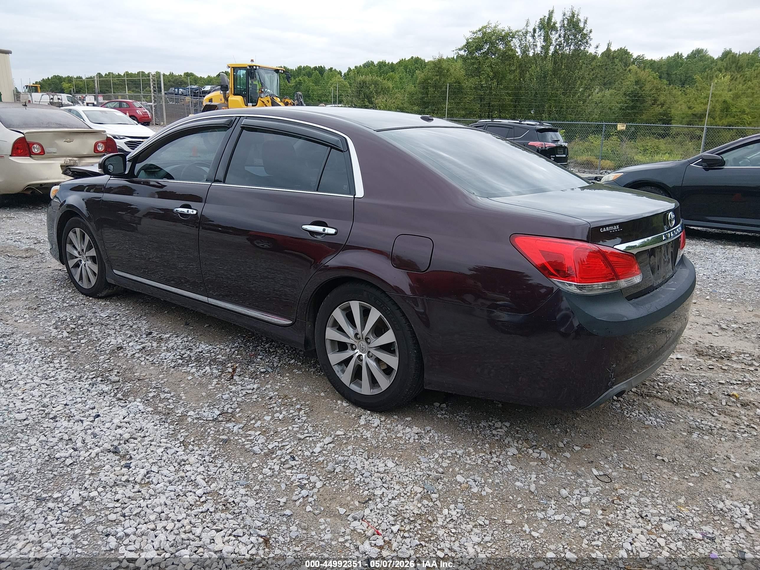 2012 Toyota Avalon Limited Бордовый vin: 4T1BK3DB3CU460827