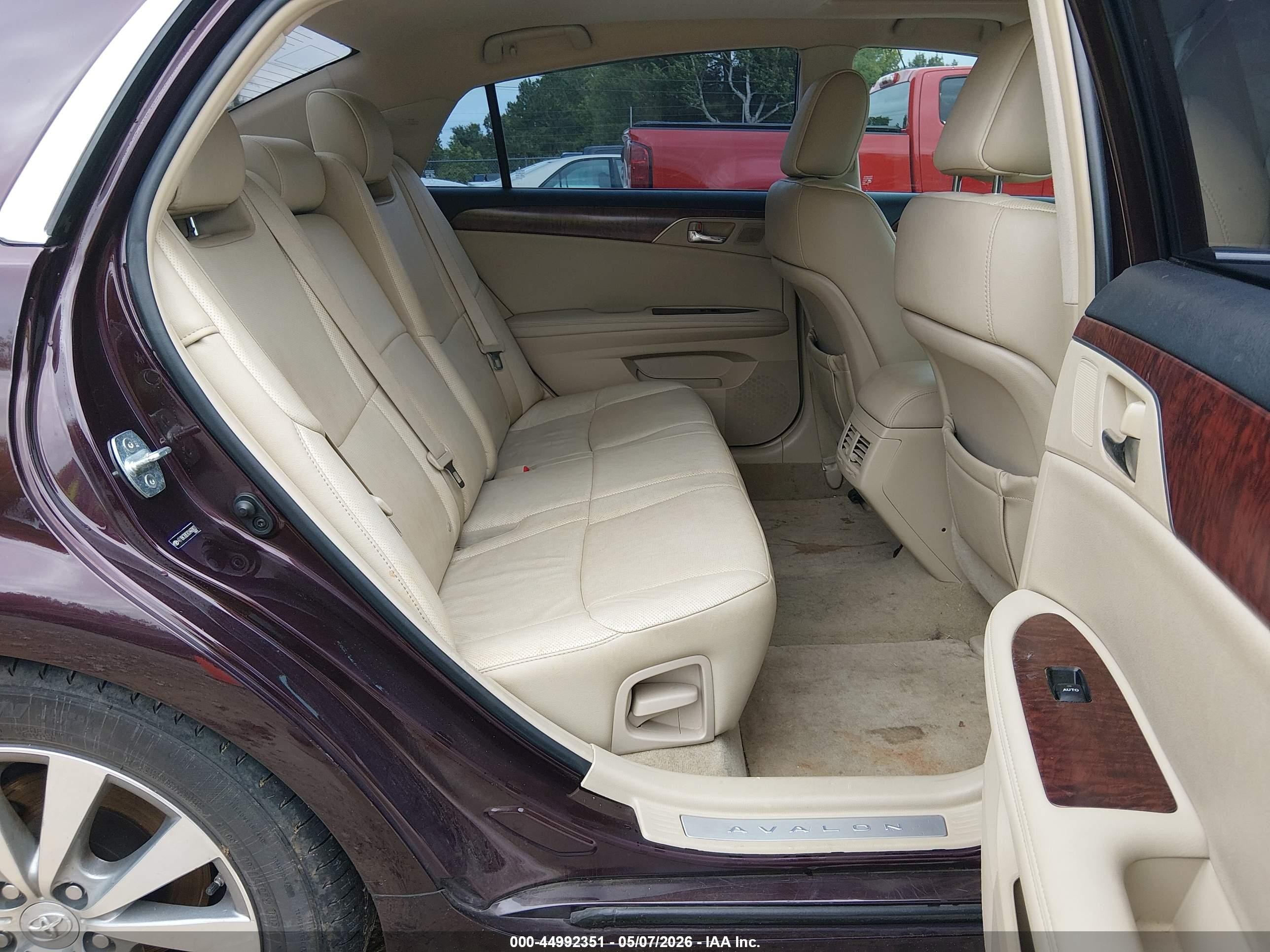 2012 Toyota Avalon Limited Бордовый vin: 4T1BK3DB3CU460827