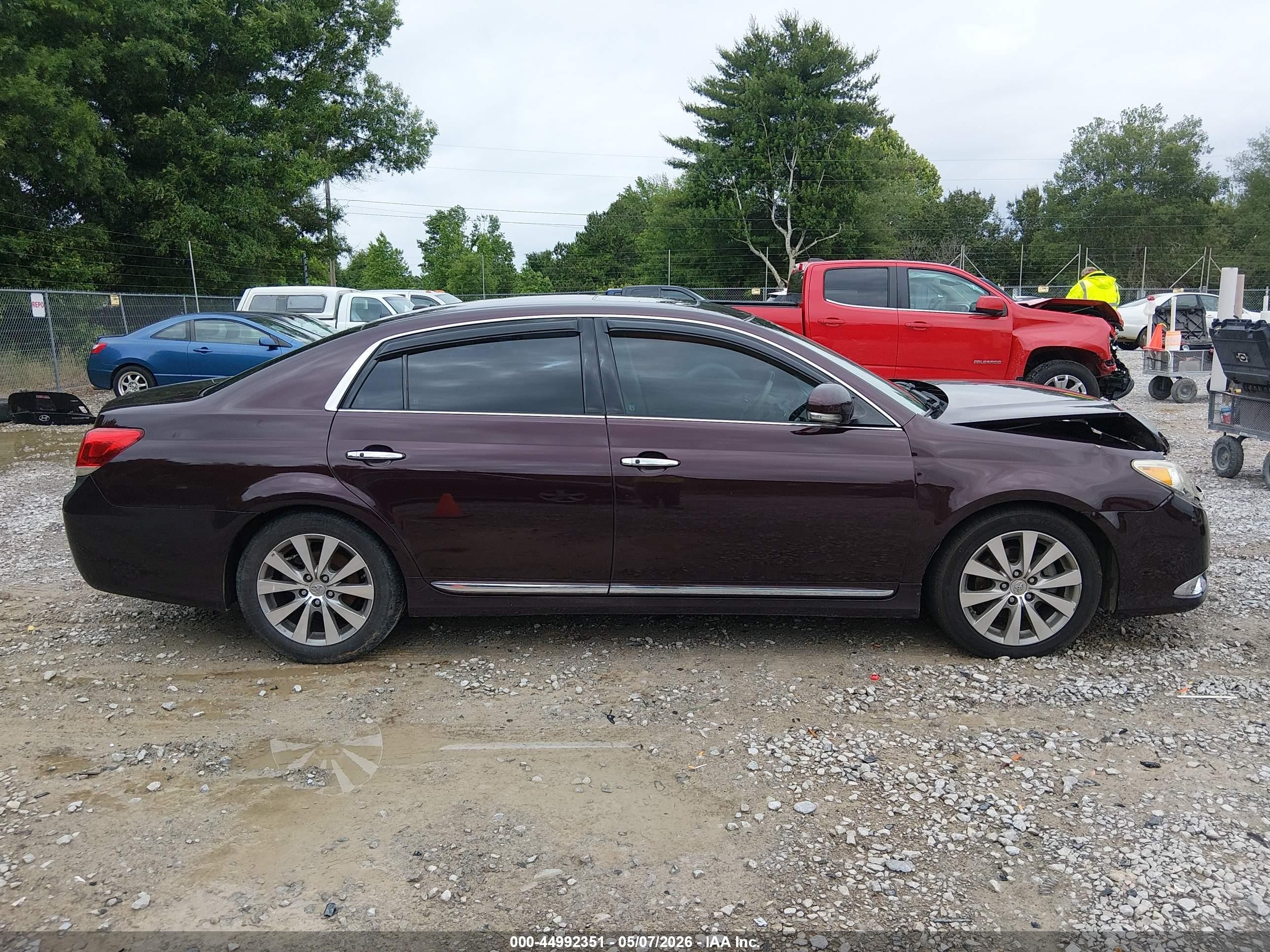2012 Toyota Avalon Limited Бордовый vin: 4T1BK3DB3CU460827