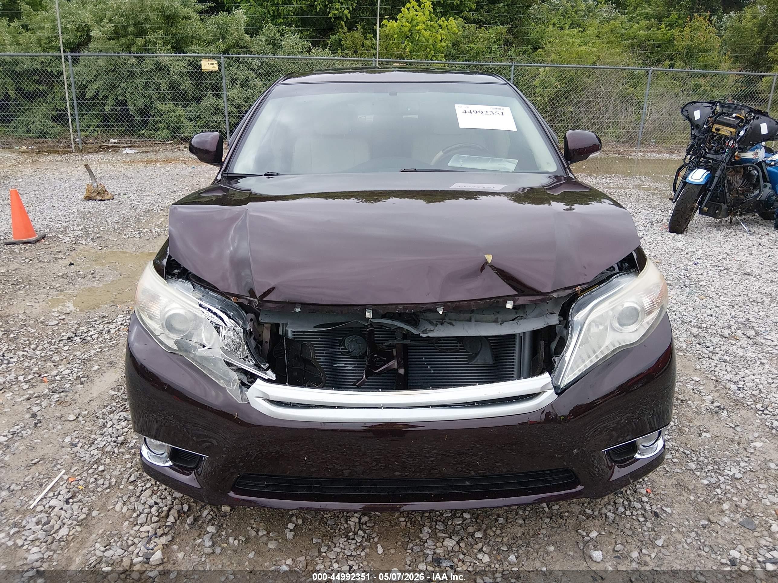 2012 Toyota Avalon Limited Бордовый vin: 4T1BK3DB3CU460827