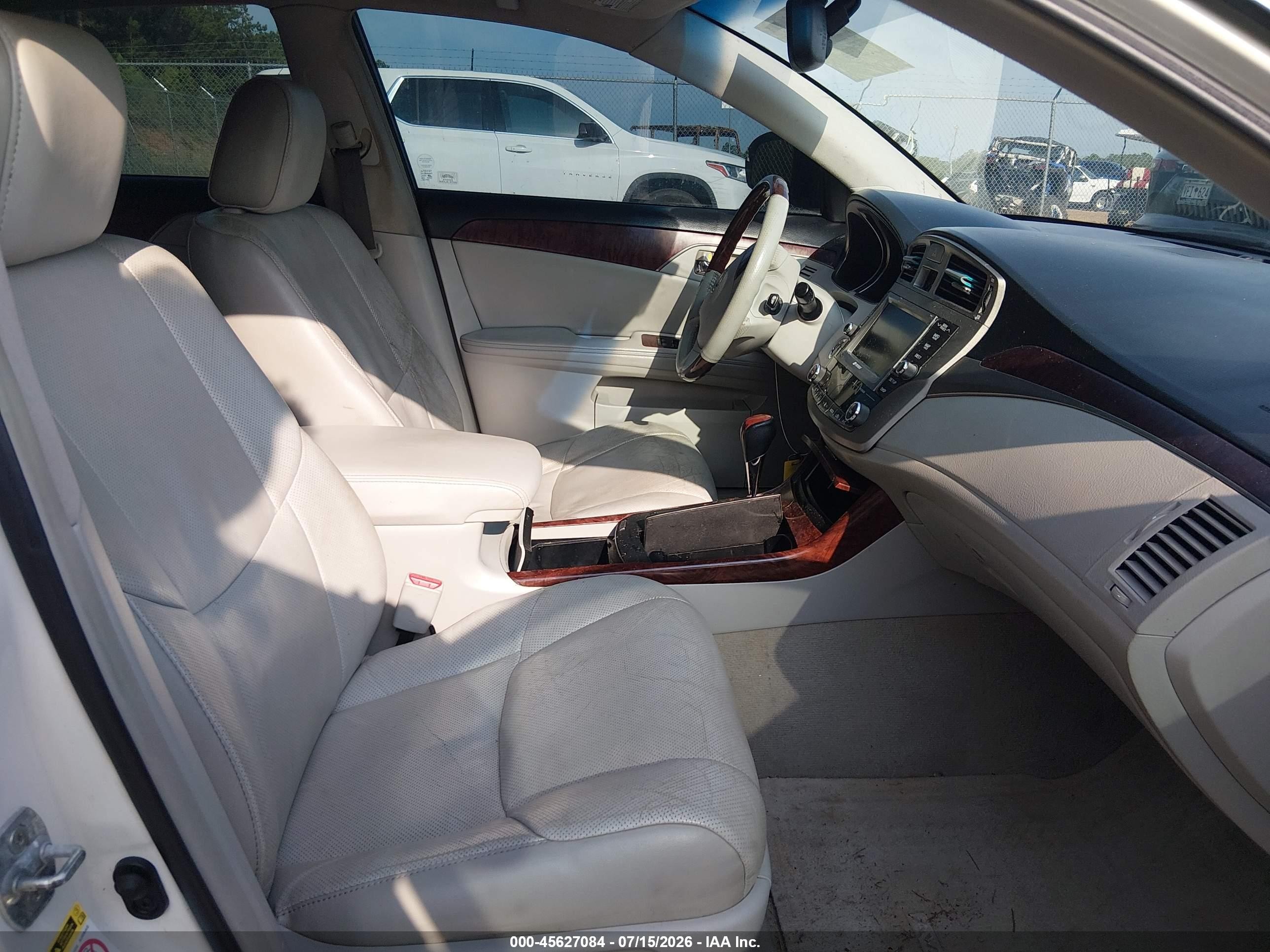 2012 Toyota Avalon Limited White vin: 4T1BK3DB3CU464022