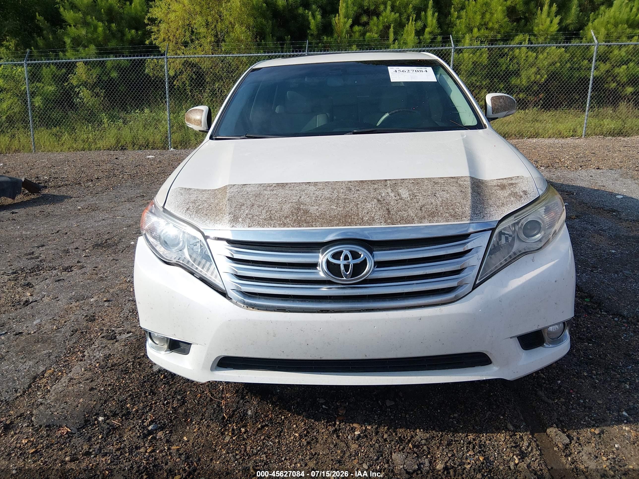 2012 Toyota Avalon Limited White vin: 4T1BK3DB3CU464022