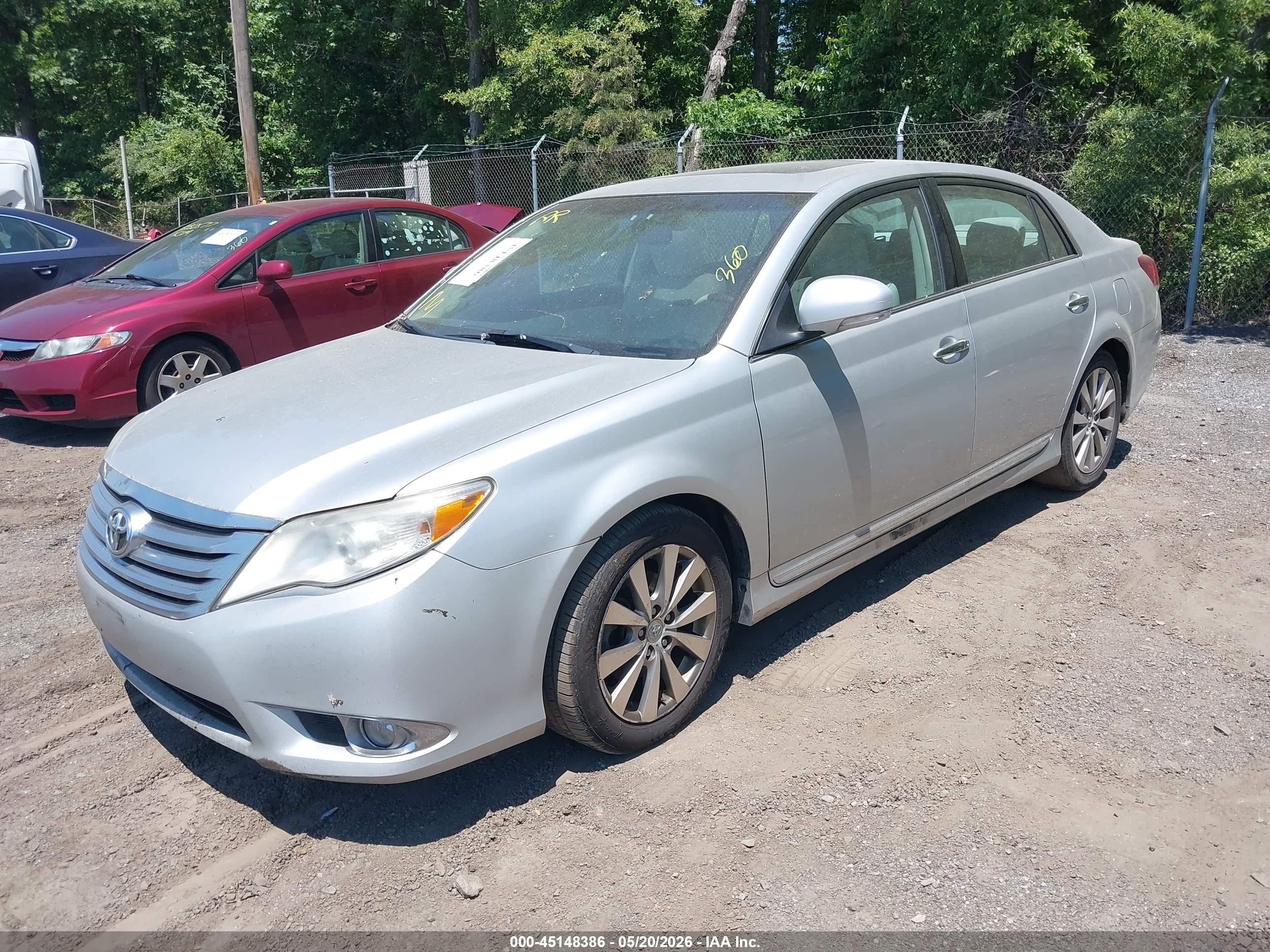 2011 Toyota Avalon Limited Silver vin: 4T1BK3DB4BU372027