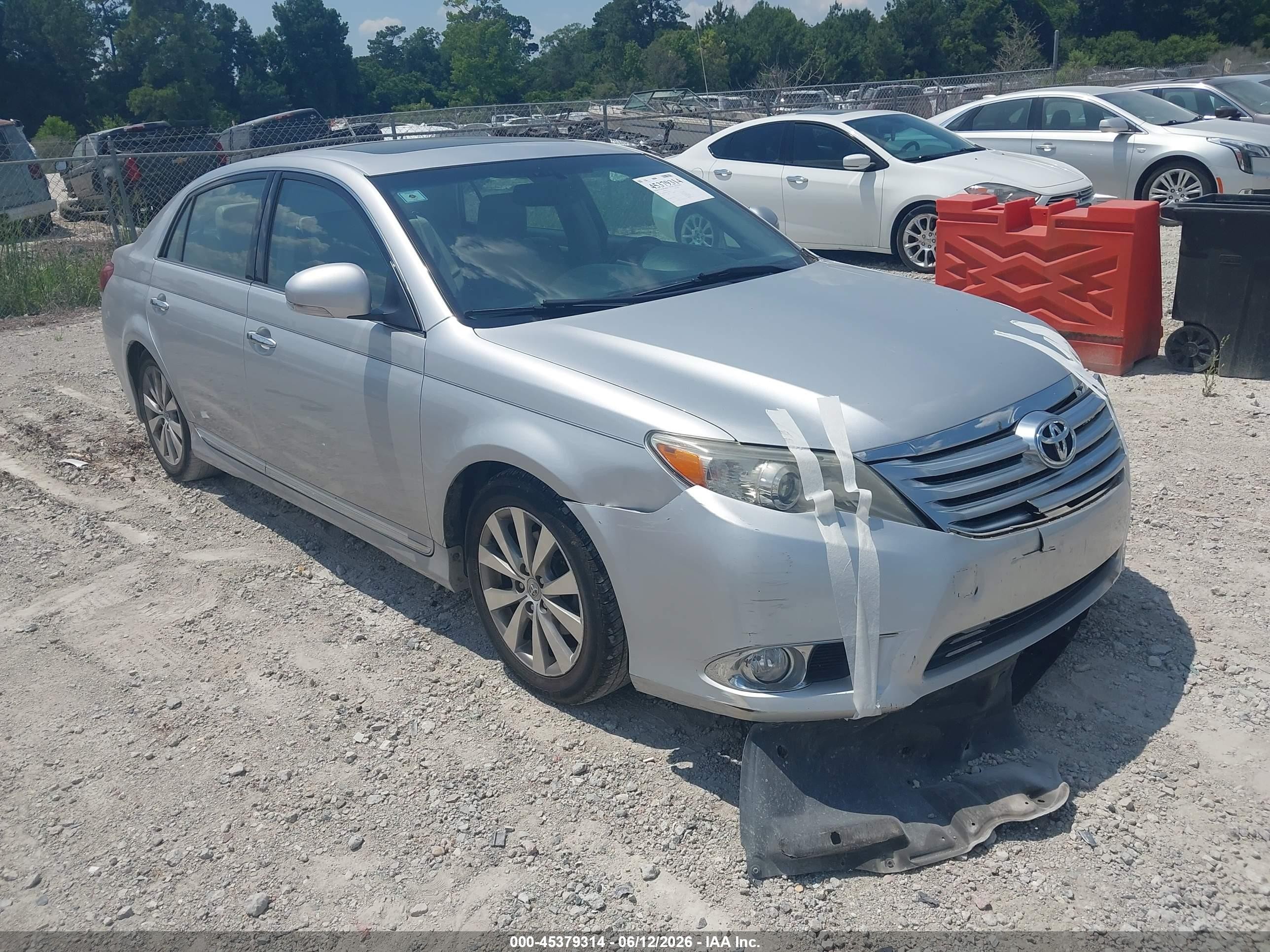 2011 Toyota Avalon Limited Silver vin: 4T1BK3DB4BU395923
