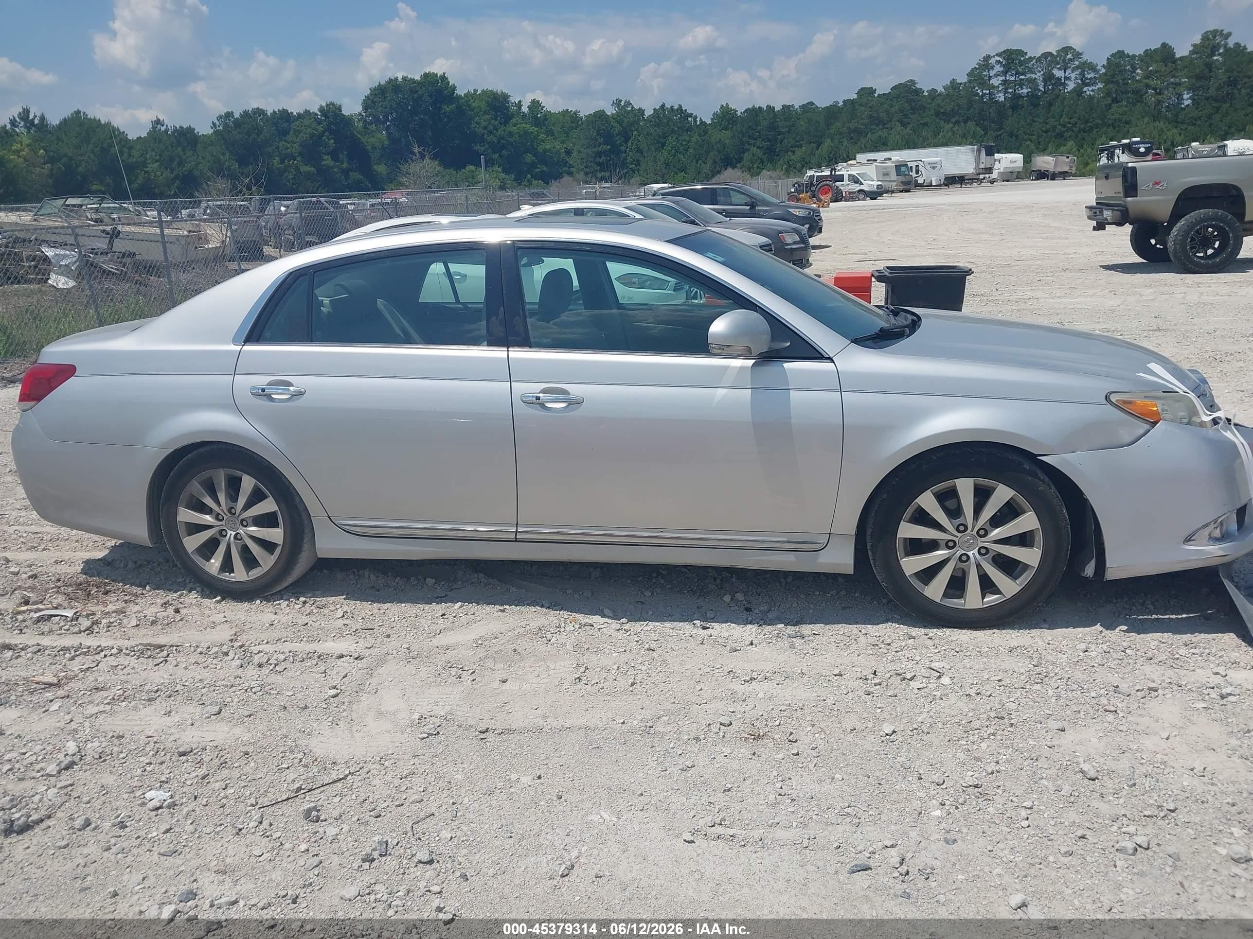 2011 Toyota Avalon Limited Silver vin: 4T1BK3DB4BU395923