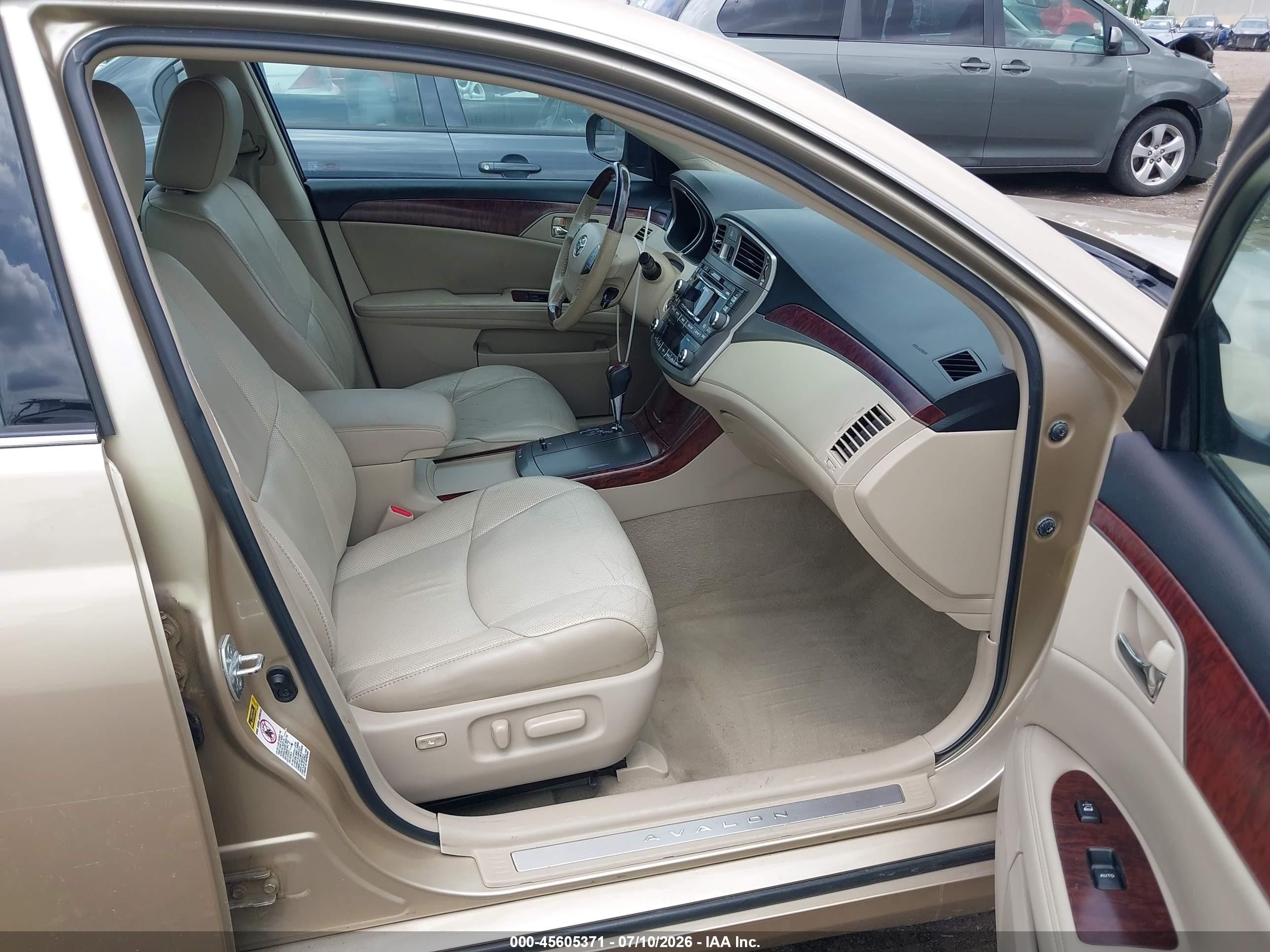 2011 Toyota Avalon Limited Gold vin: 4T1BK3DB4BU398918