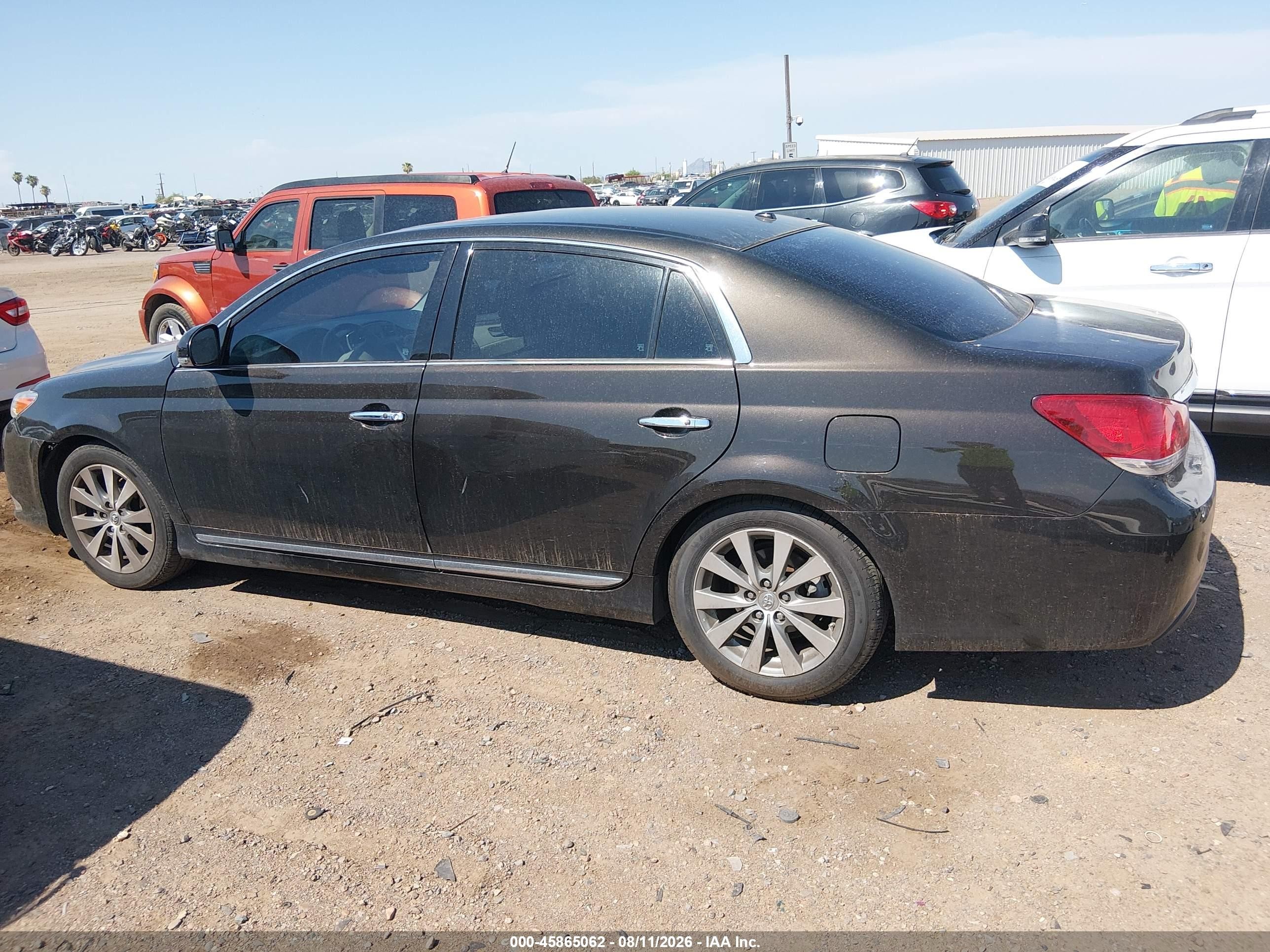 2011 Toyota Avalon Limited Black vin: 4T1BK3DB4BU403213