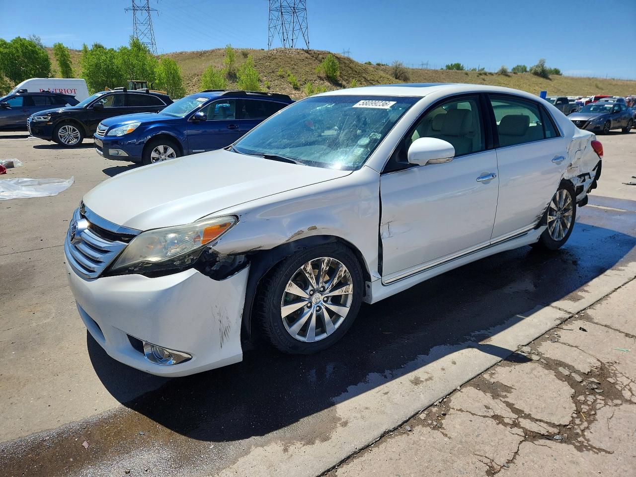 2011 Toyota Avalon Limited White vin: 4T1BK3DB4BU413823