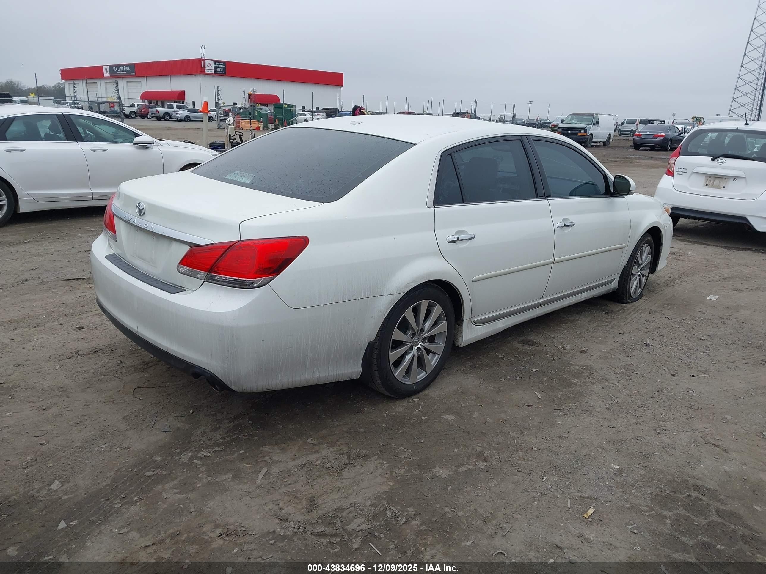 2011 Toyota Avalon Limited White vin: 4T1BK3DB4BU421498