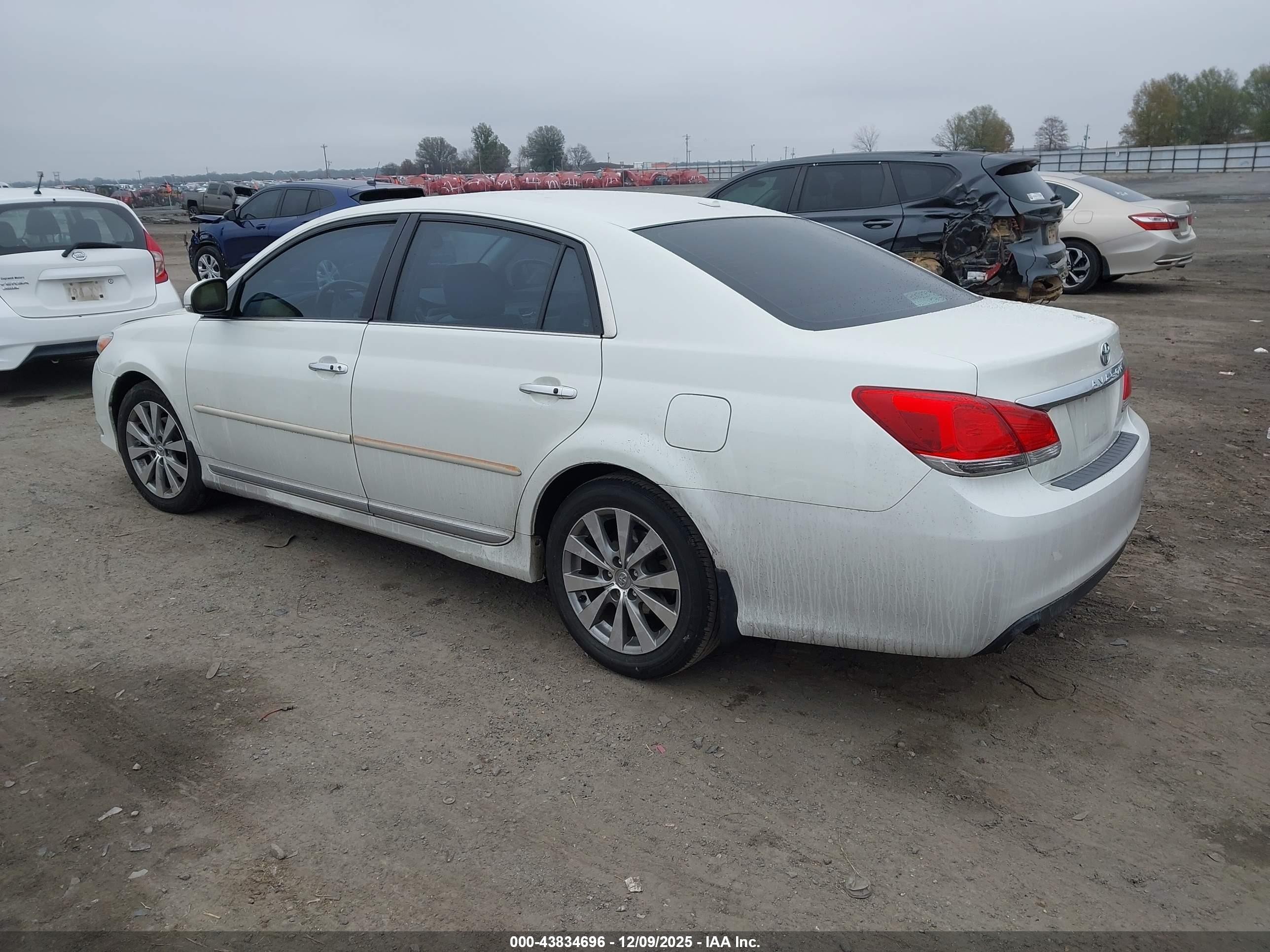 2011 Toyota Avalon Limited White vin: 4T1BK3DB4BU421498