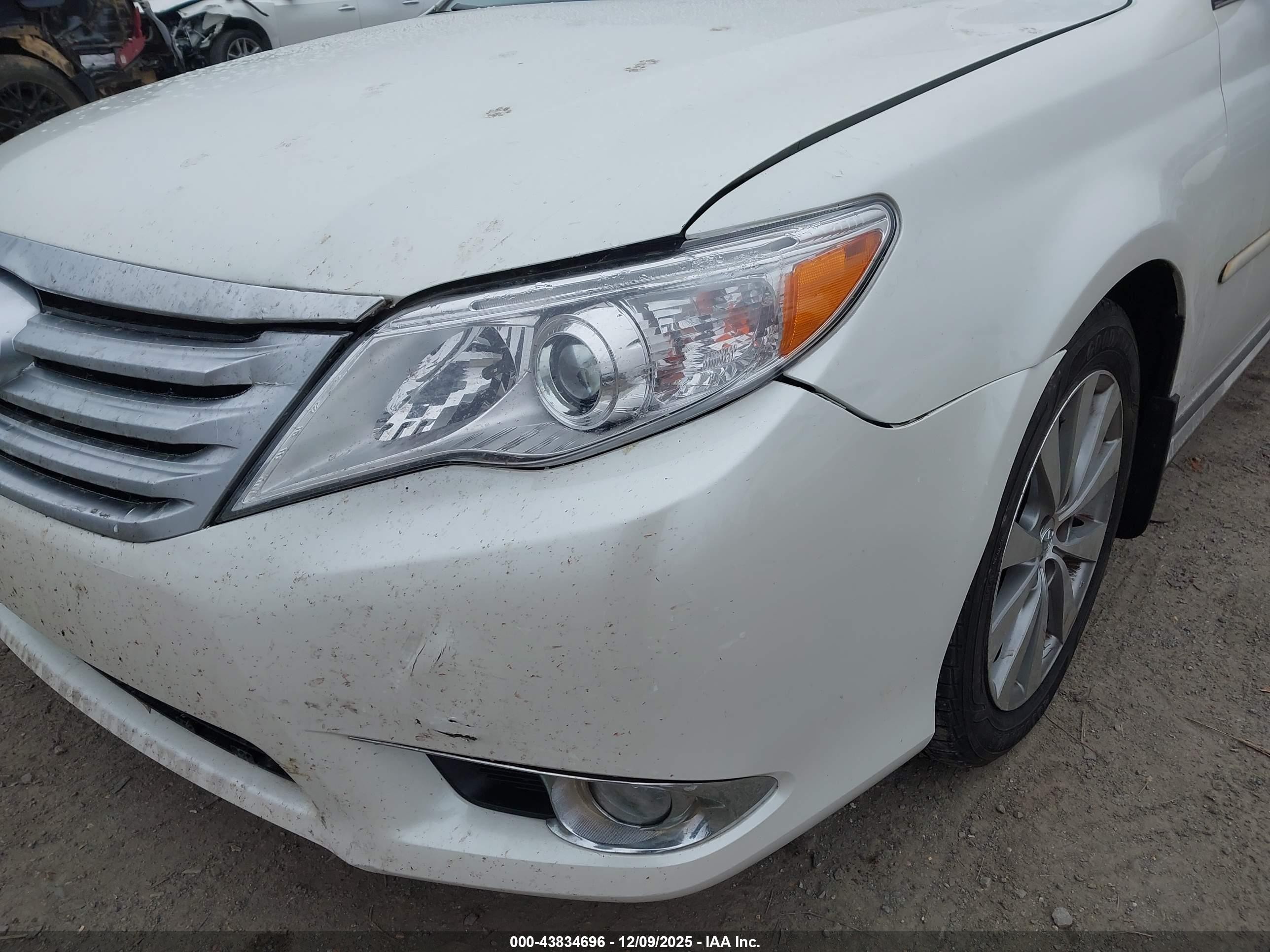 2011 Toyota Avalon Limited White vin: 4T1BK3DB4BU421498