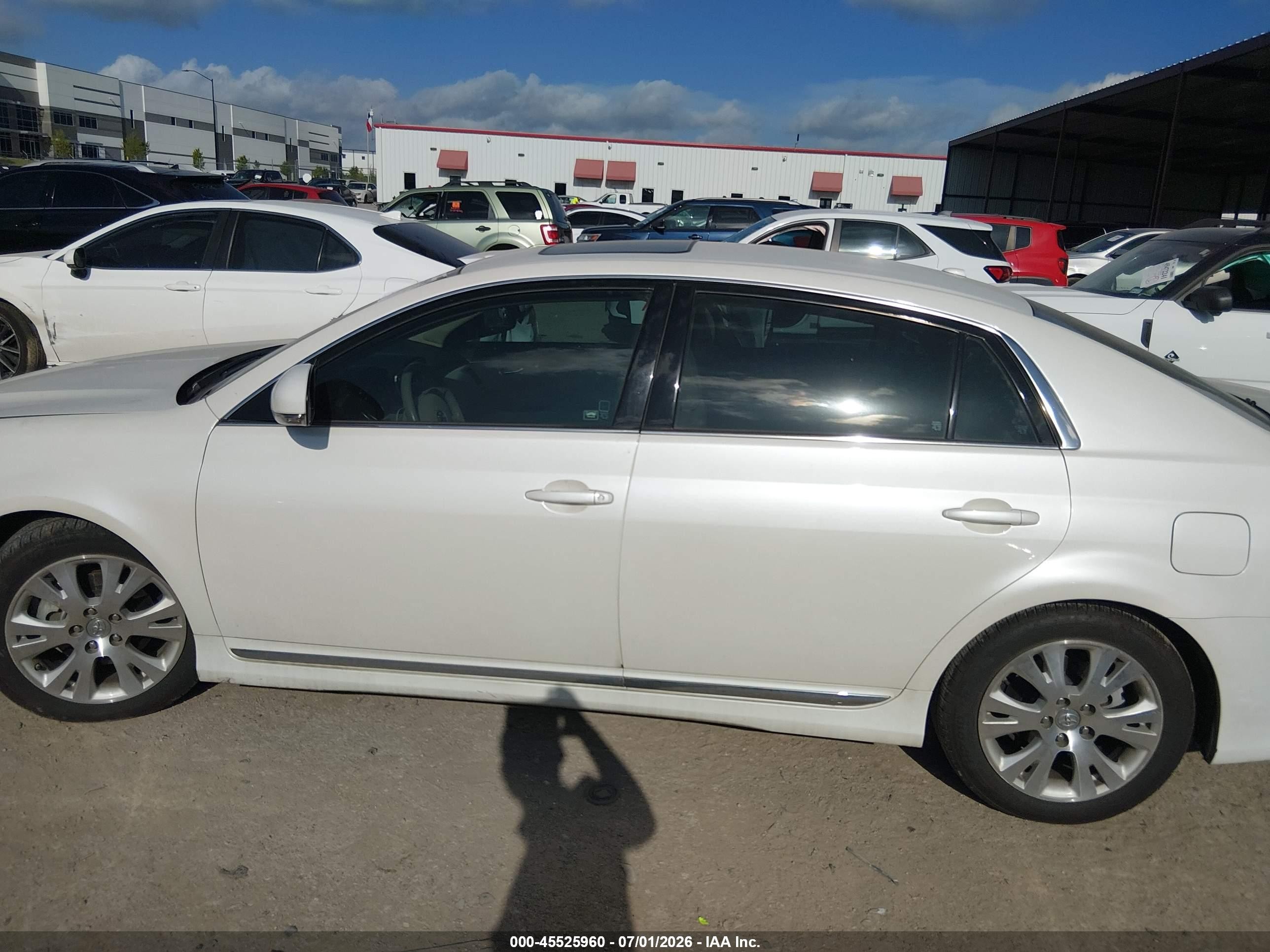 2011 Toyota Avalon   White vin: 4T1BK3DB4BU430914
