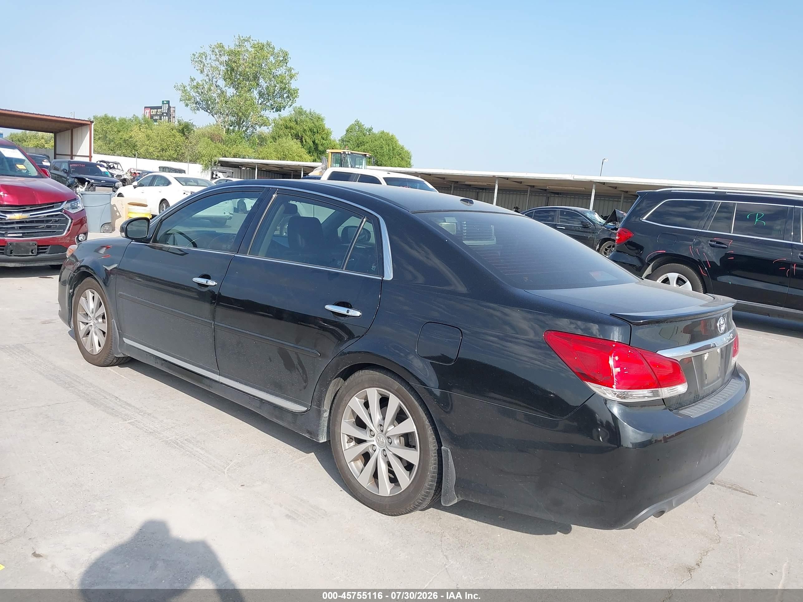 2011 Toyota Avalon Limited Black vin: 4T1BK3DB4BU434686