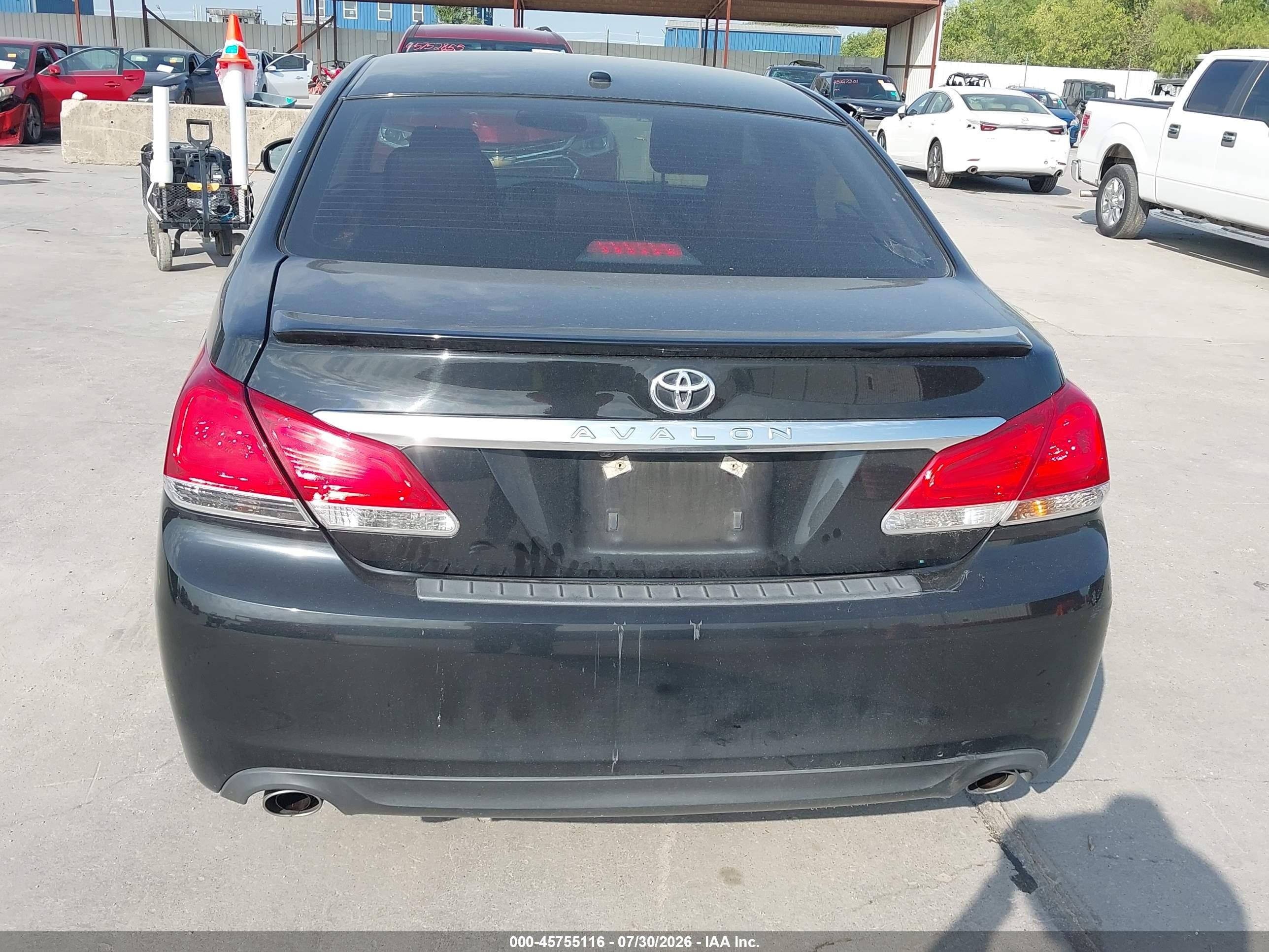 2011 Toyota Avalon Limited Black vin: 4T1BK3DB4BU434686