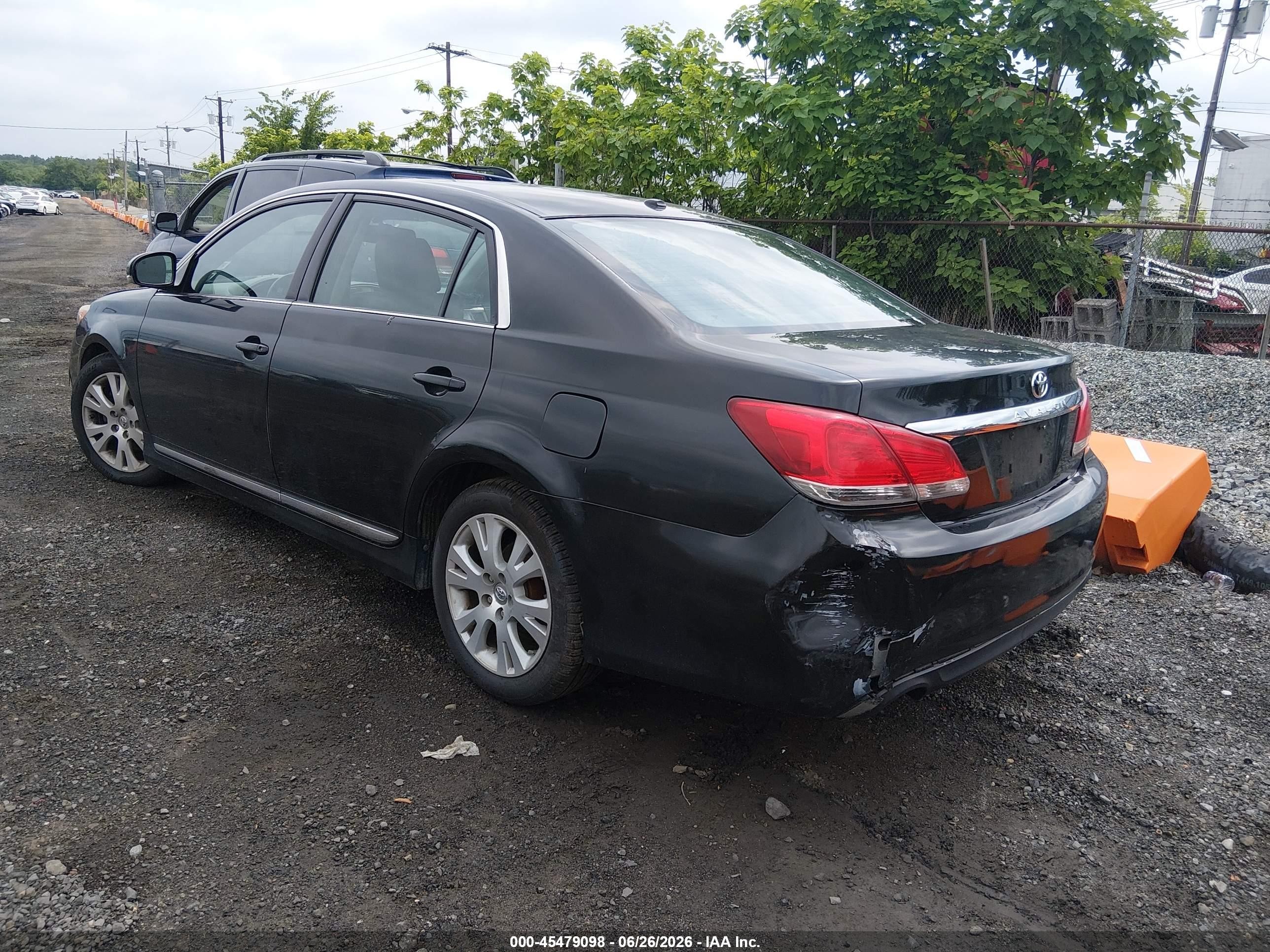 2012 Toyota Avalon   Black vin: 4T1BK3DB4CU450632