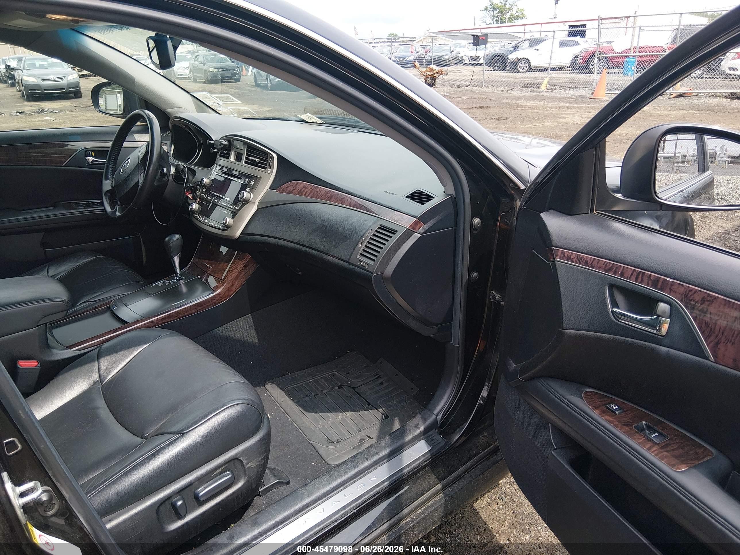 2012 Toyota Avalon   Black vin: 4T1BK3DB4CU450632