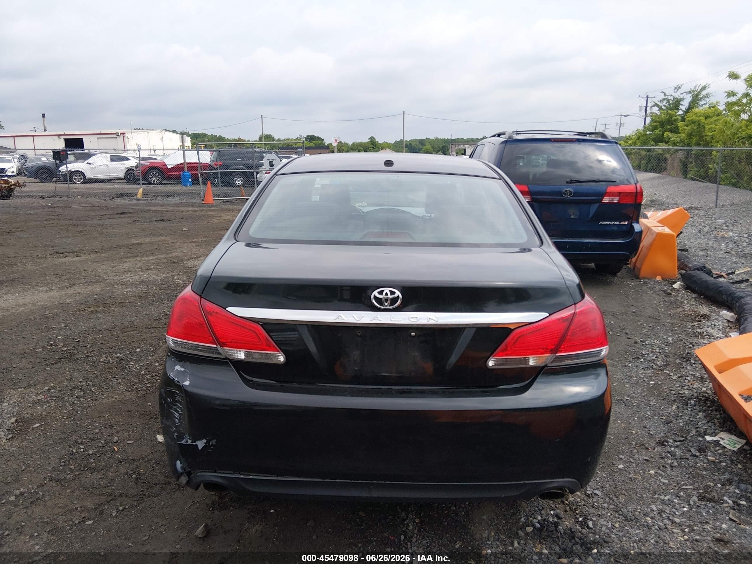 2012 Toyota Avalon   Black vin: 4T1BK3DB4CU450632