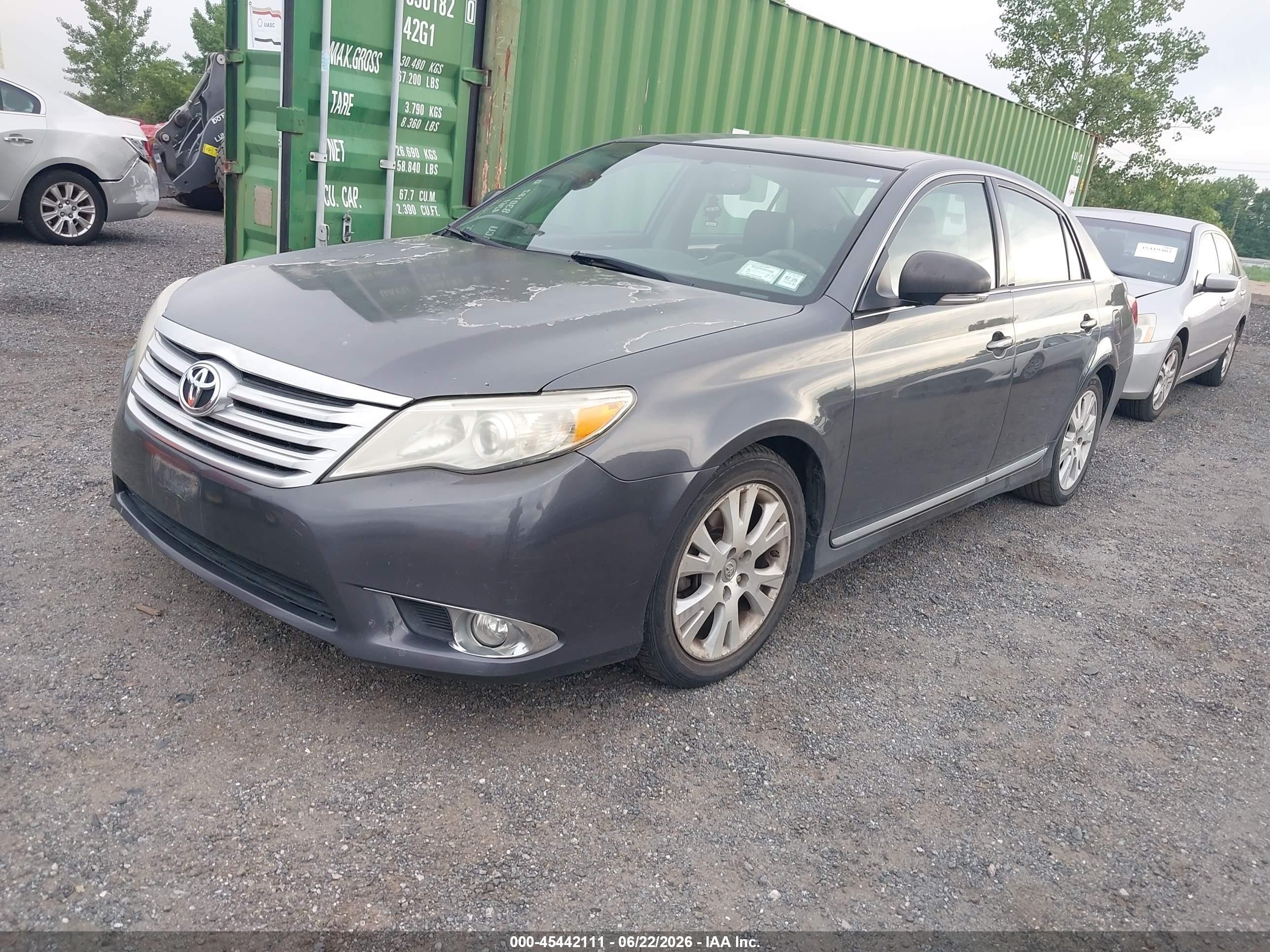 2012 Toyota Avalon   Gray vin: 4T1BK3DB4CU453319