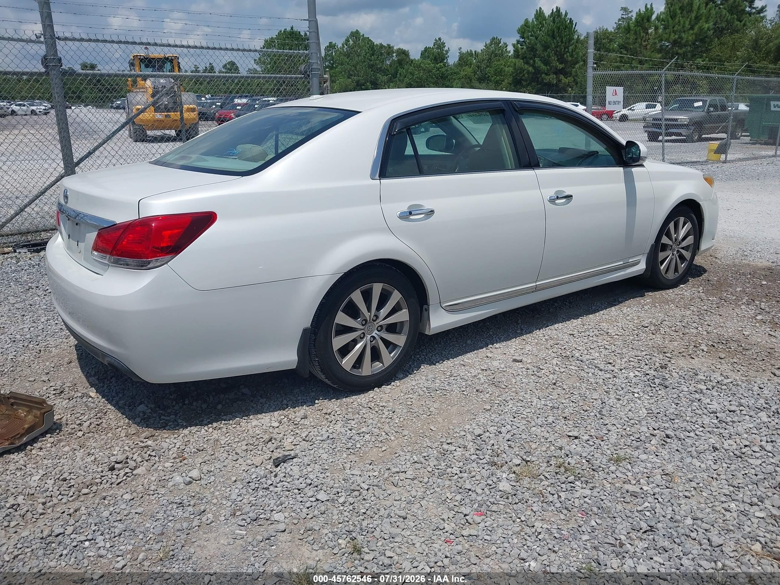 2011 Toyota Avalon Limited Белый vin: 4T1BK3DB5BU397972