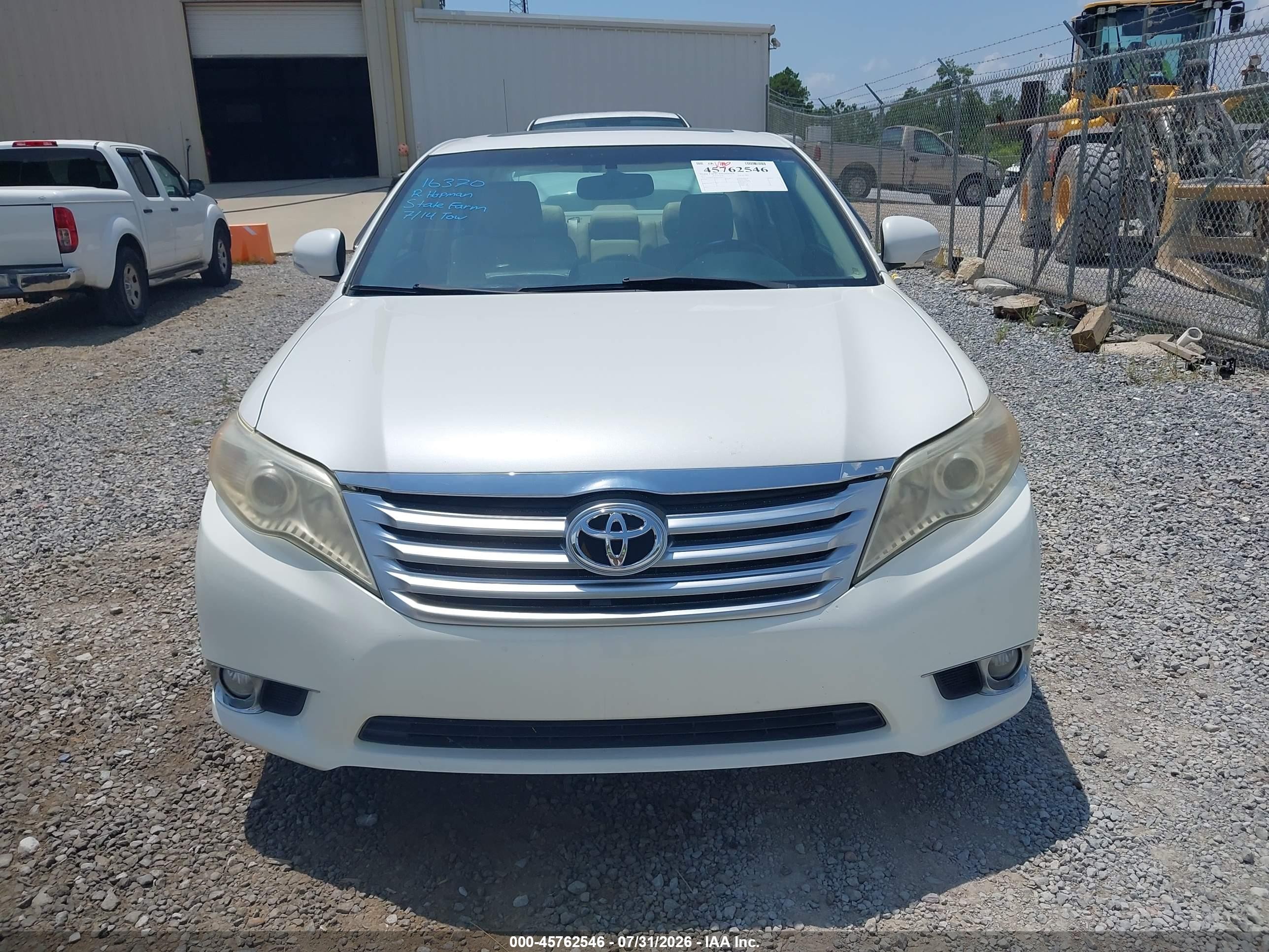 2011 Toyota Avalon Limited Белый vin: 4T1BK3DB5BU397972