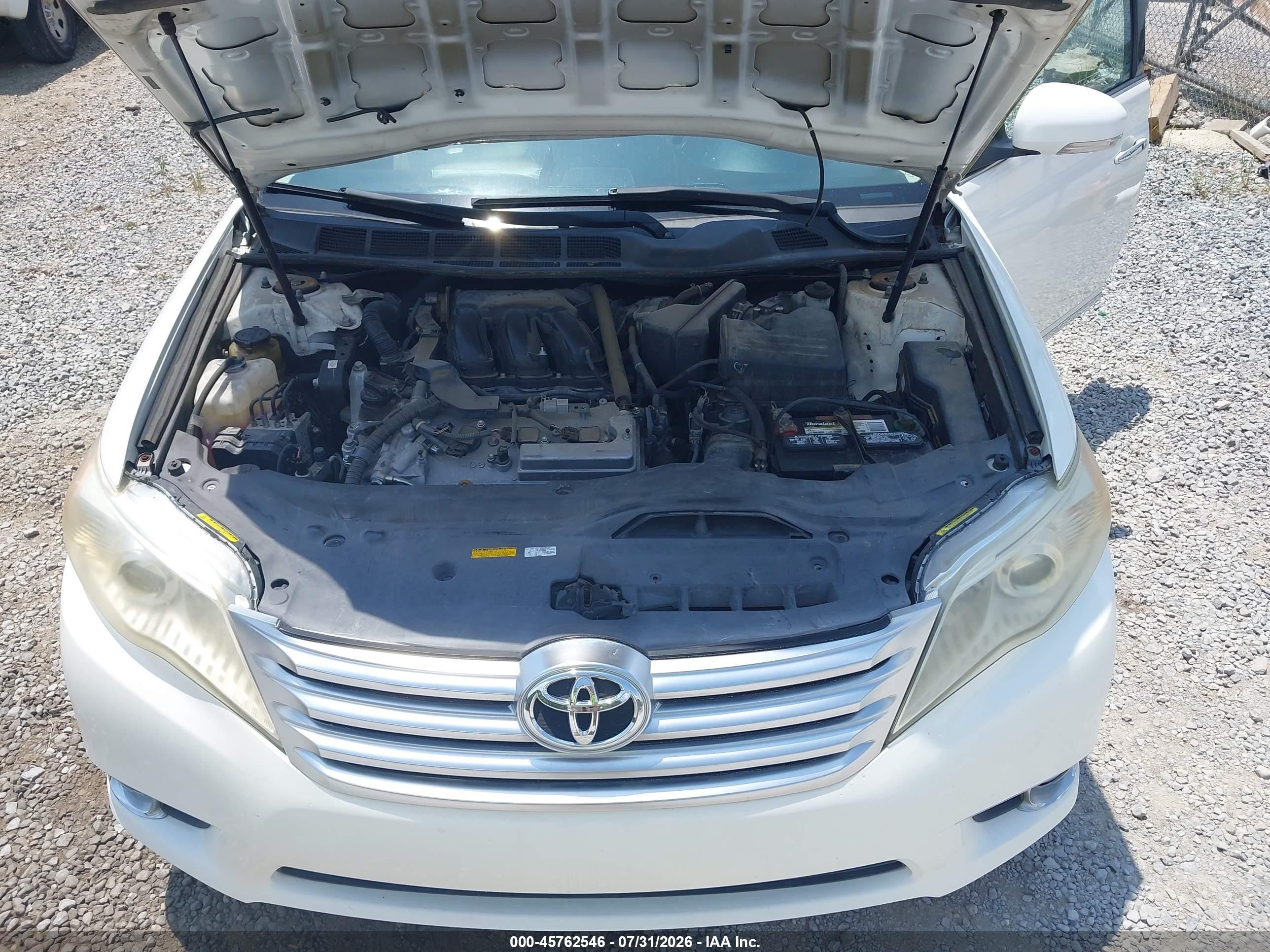 2011 Toyota Avalon Limited Белый vin: 4T1BK3DB5BU397972