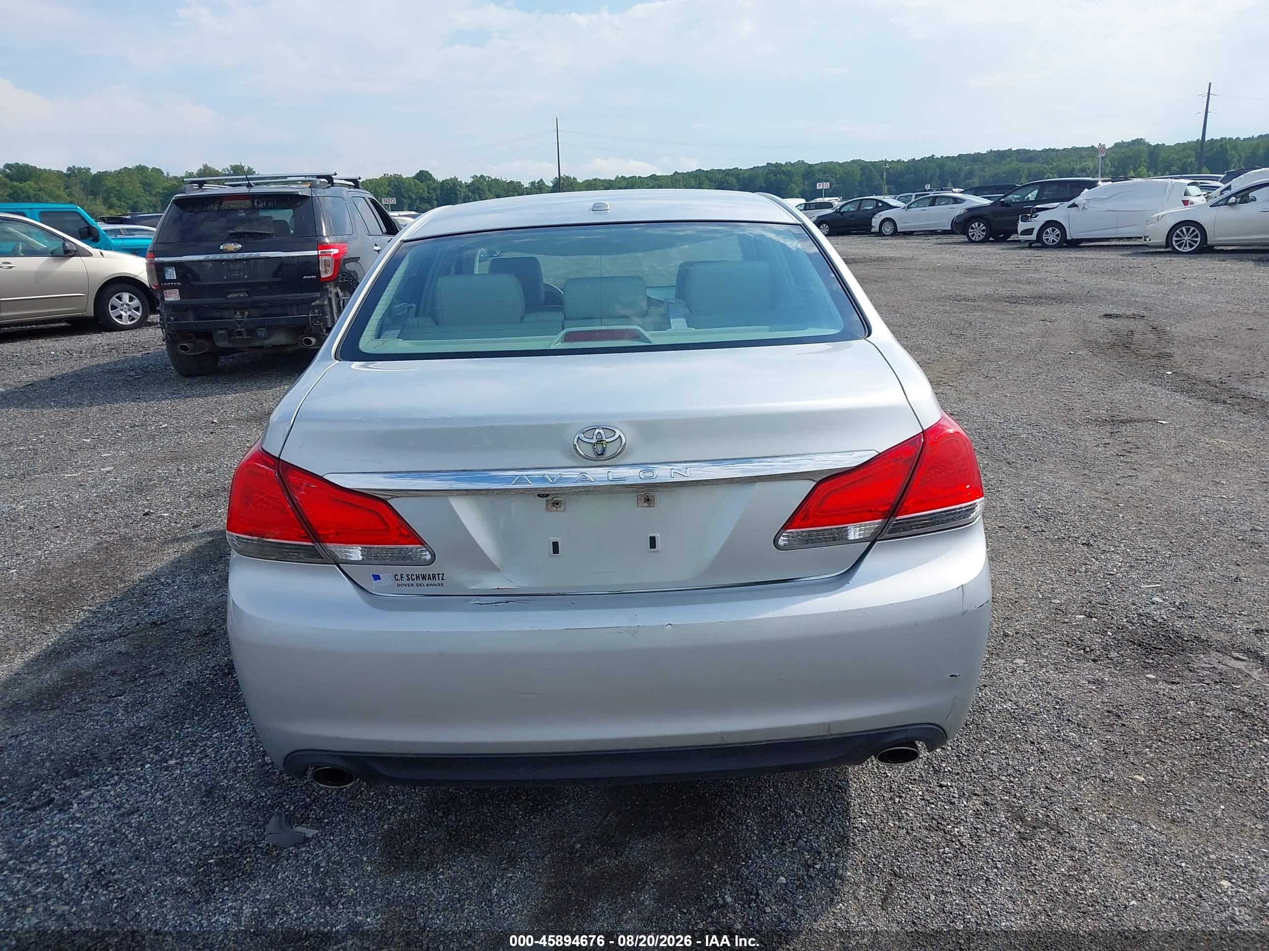 2011 Toyota Avalon   Красный vin: 4T1BK3DB5BU410798