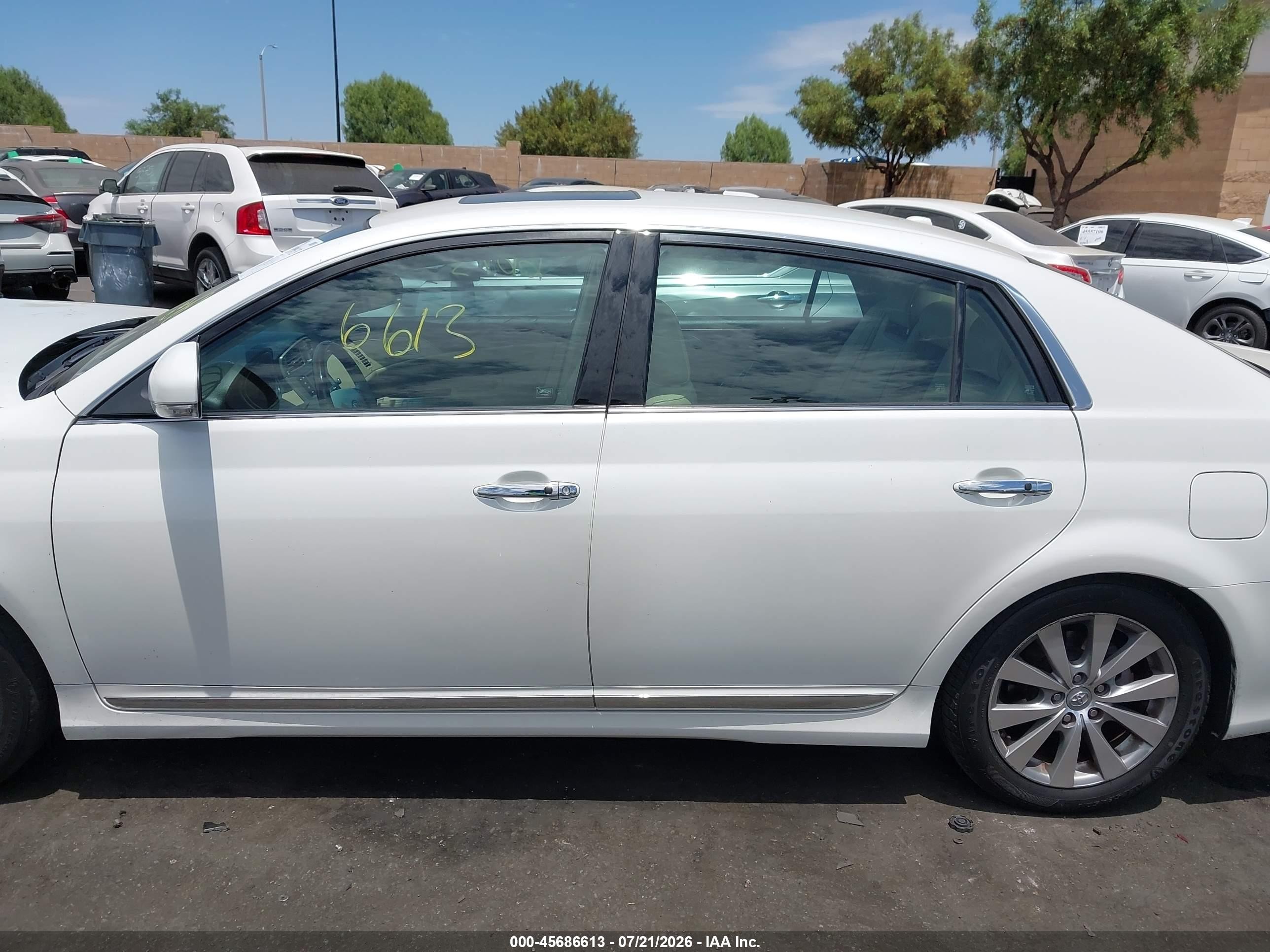 2011 Toyota Avalon Limited White vin: 4T1BK3DB5BU433398