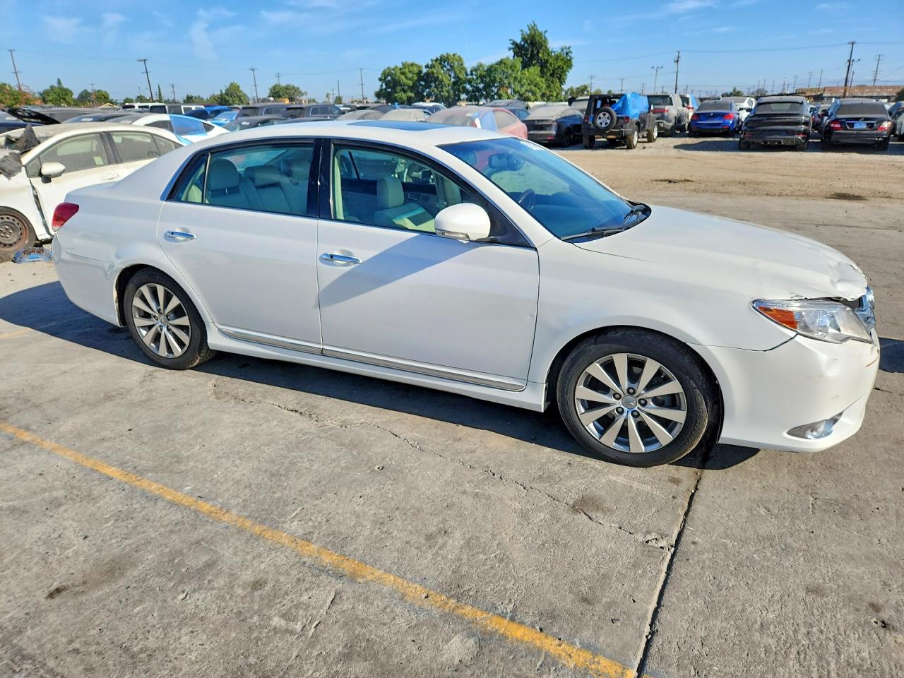 2011 Toyota Avalon Limited White vin: 4T1BK3DB5BU433398