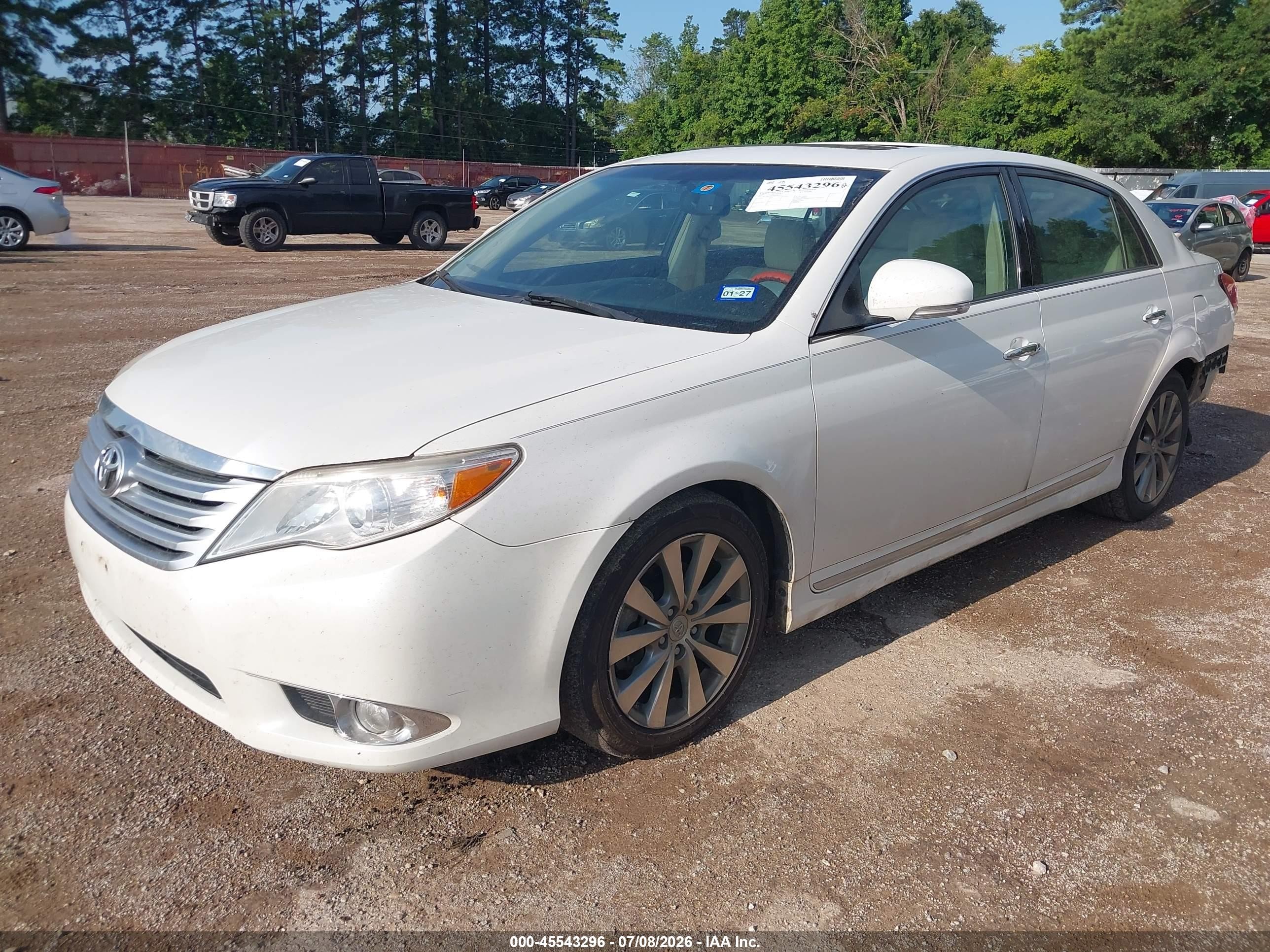 2011 Toyota Avalon Limited White vin: 4T1BK3DB5BU438102