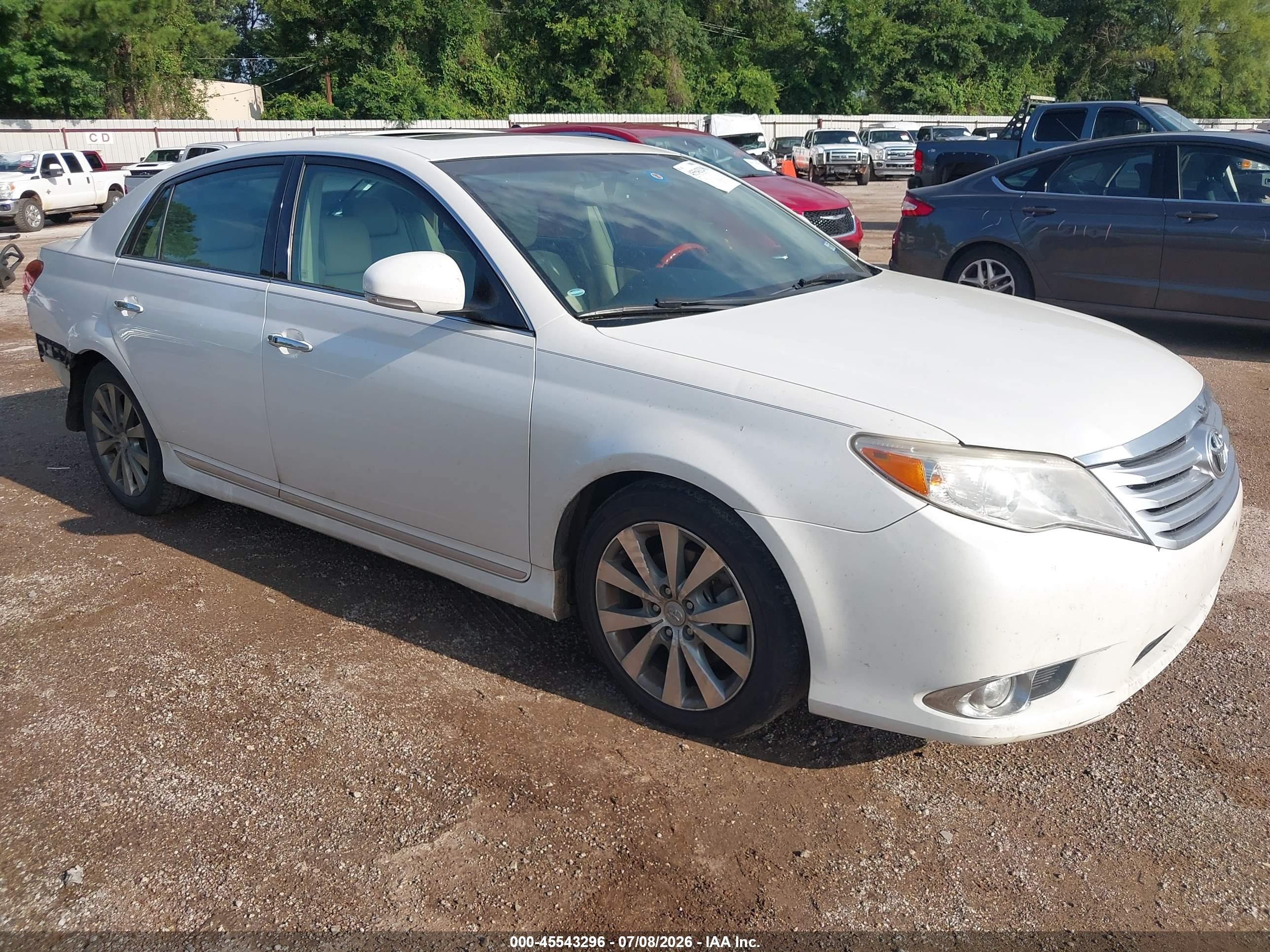 2011 Toyota Avalon Limited White vin: 4T1BK3DB5BU438102