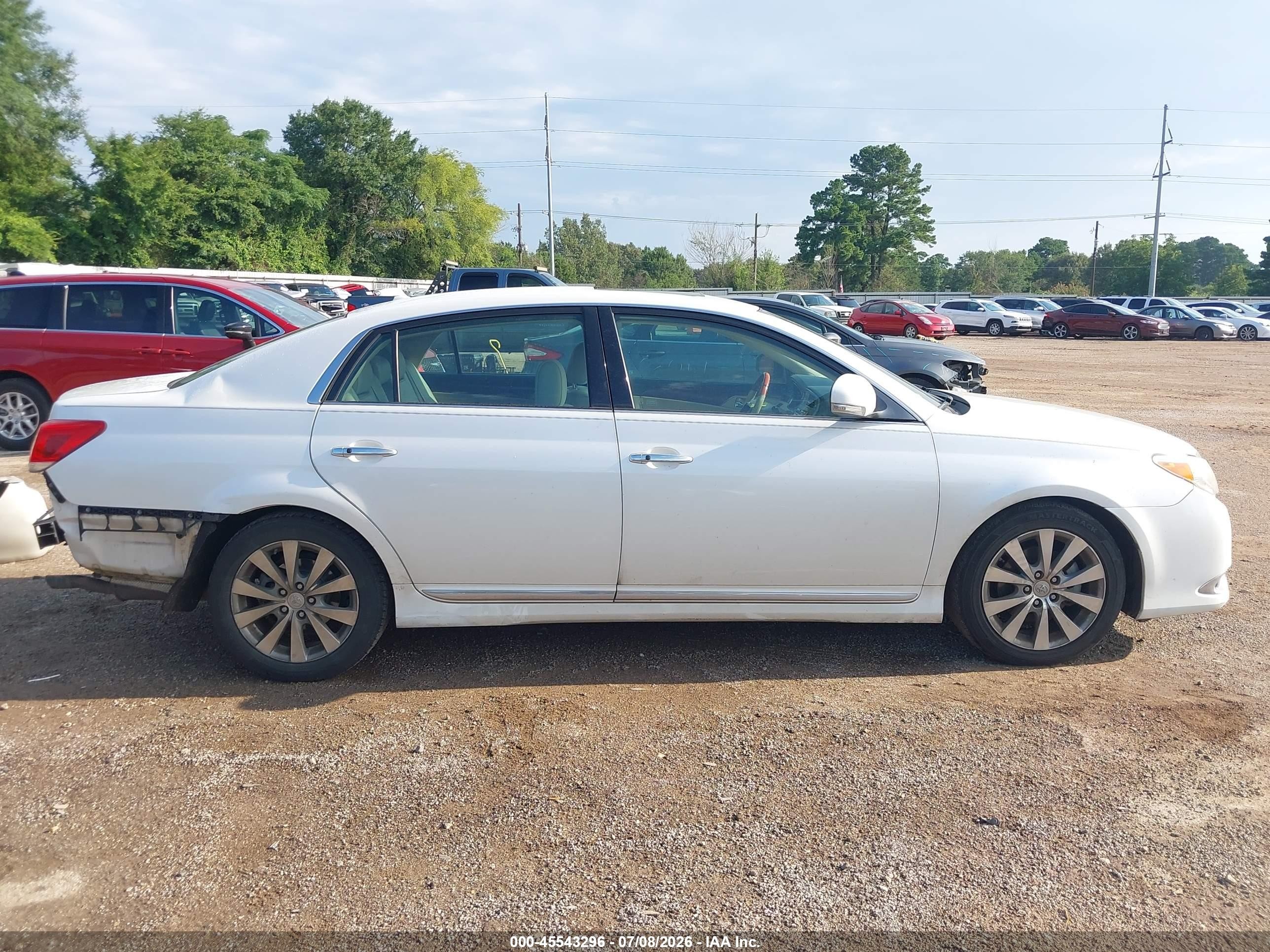 2011 Toyota Avalon Limited White vin: 4T1BK3DB5BU438102