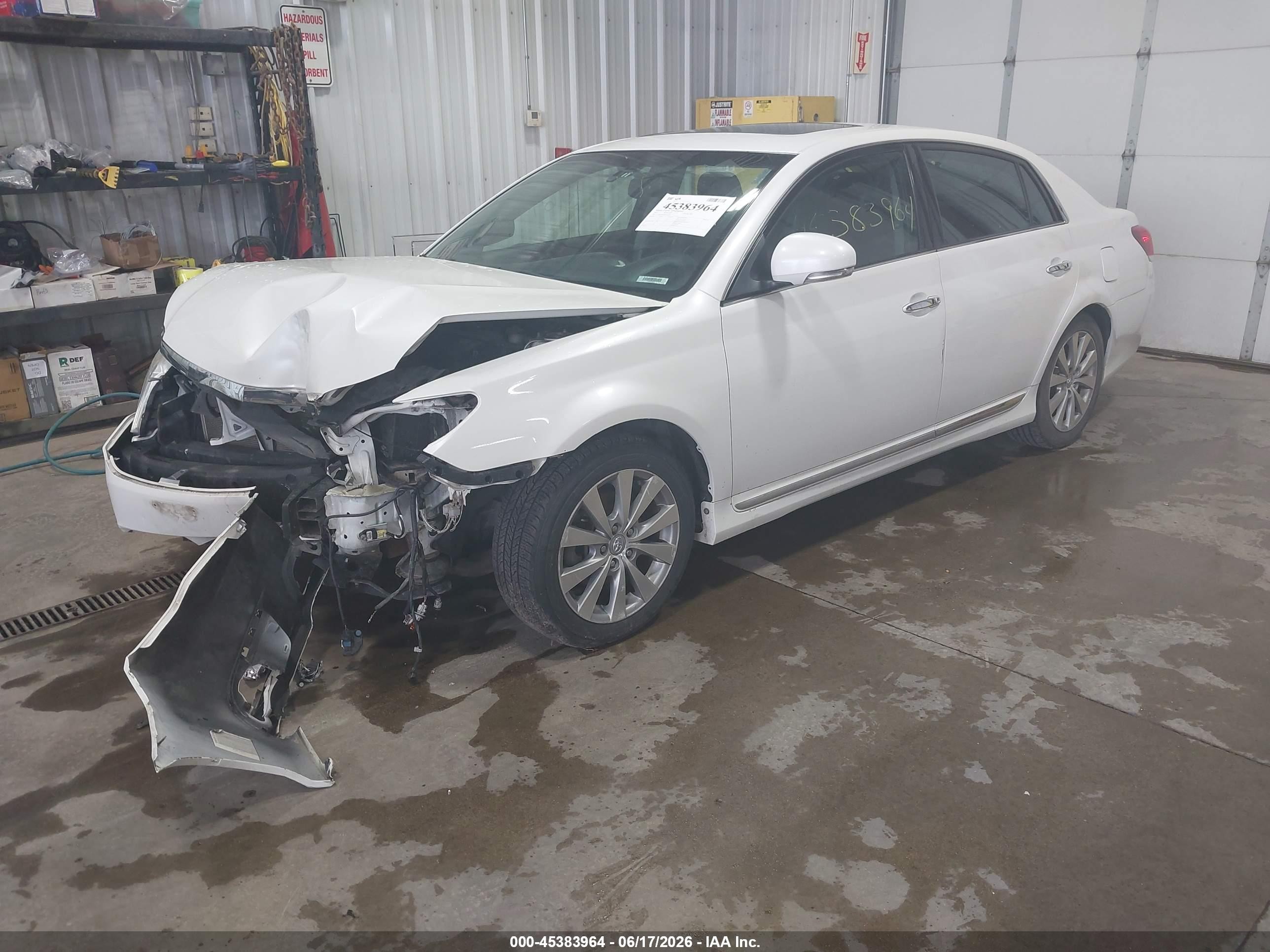 2011 Toyota Avalon Limited White vin: 4T1BK3DB5BU440173