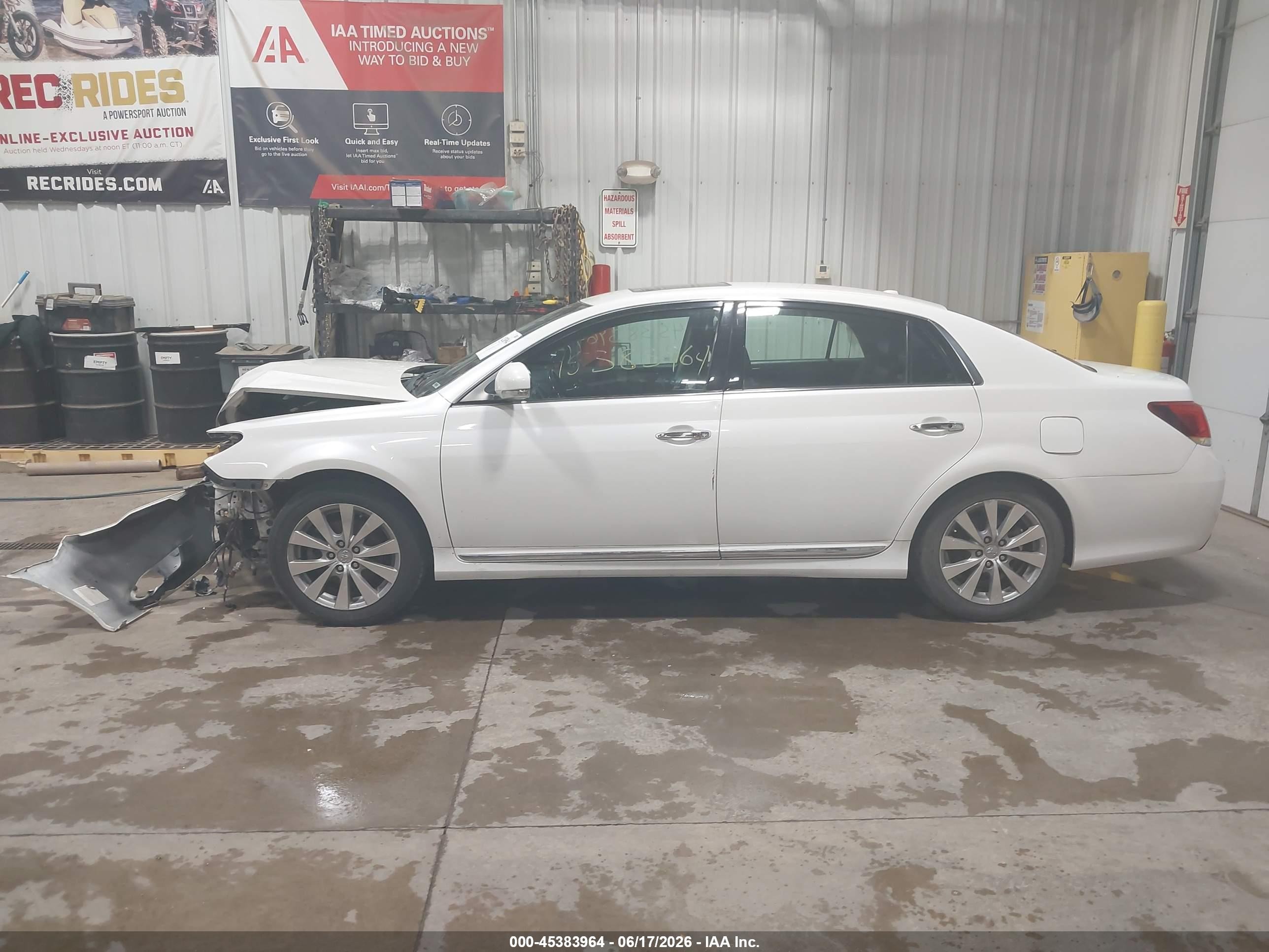 2011 Toyota Avalon Limited White vin: 4T1BK3DB5BU440173