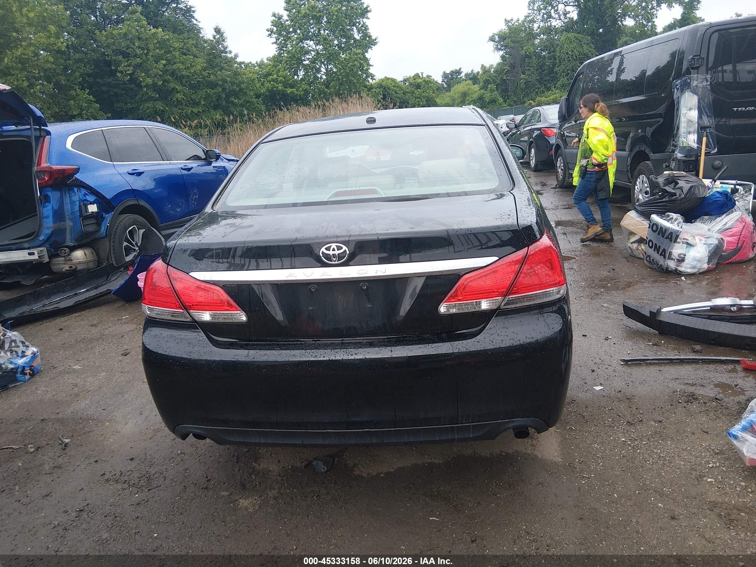 2012 Toyota Avalon   Black vin: 4T1BK3DB5CU449036