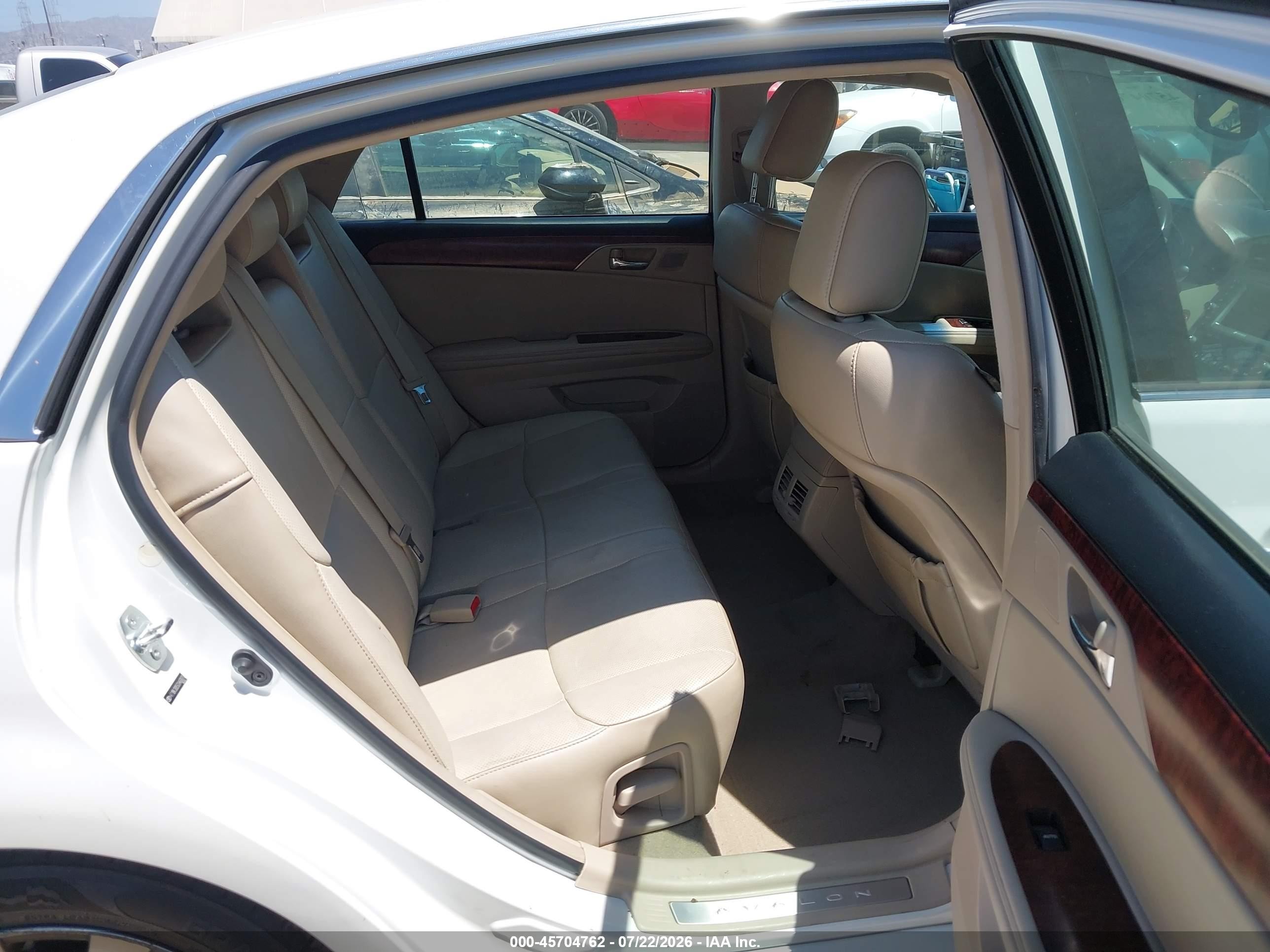 2012 Toyota Avalon Limited White vin: 4T1BK3DB5CU460070