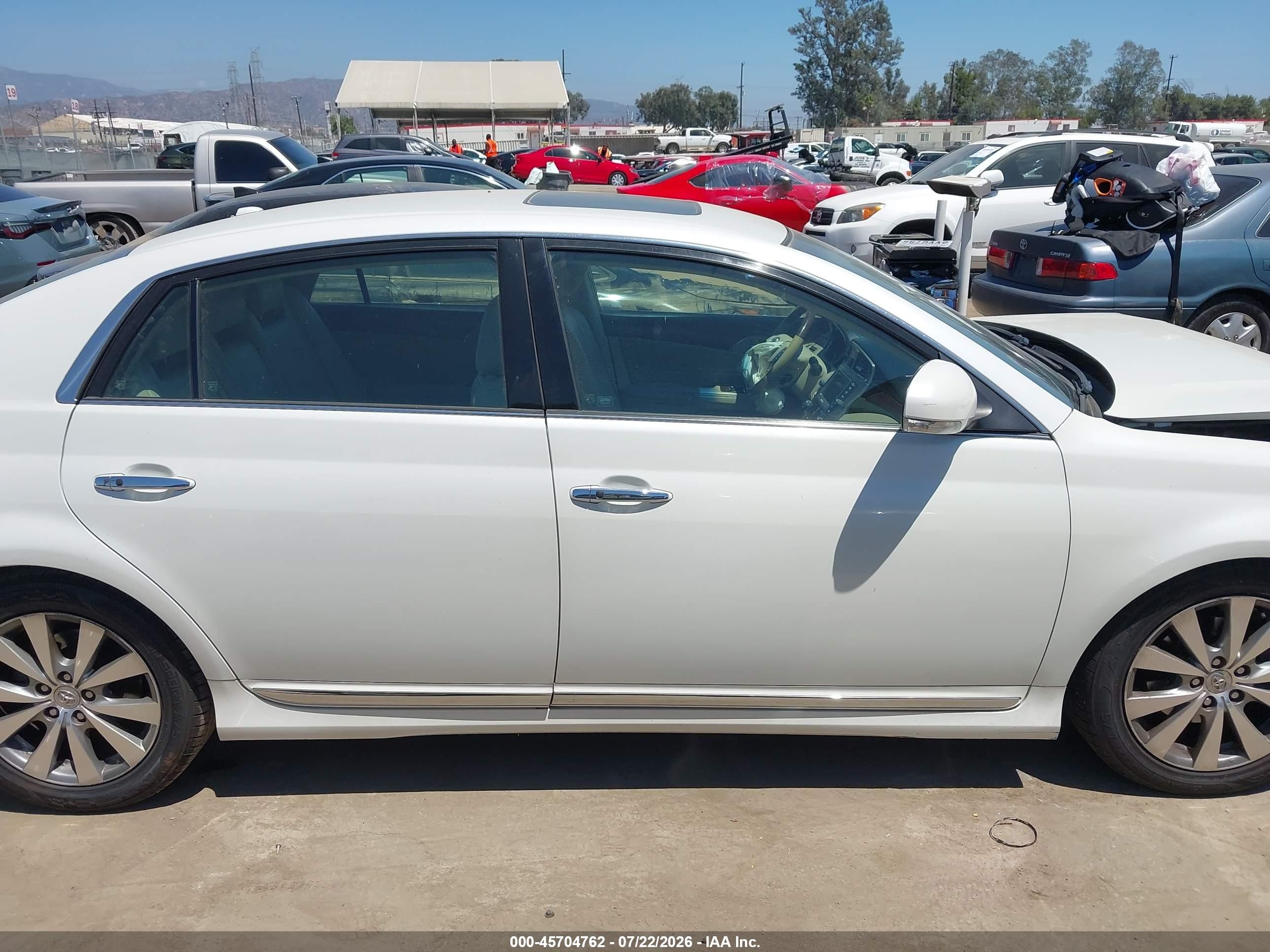 2012 Toyota Avalon Limited White vin: 4T1BK3DB5CU460070