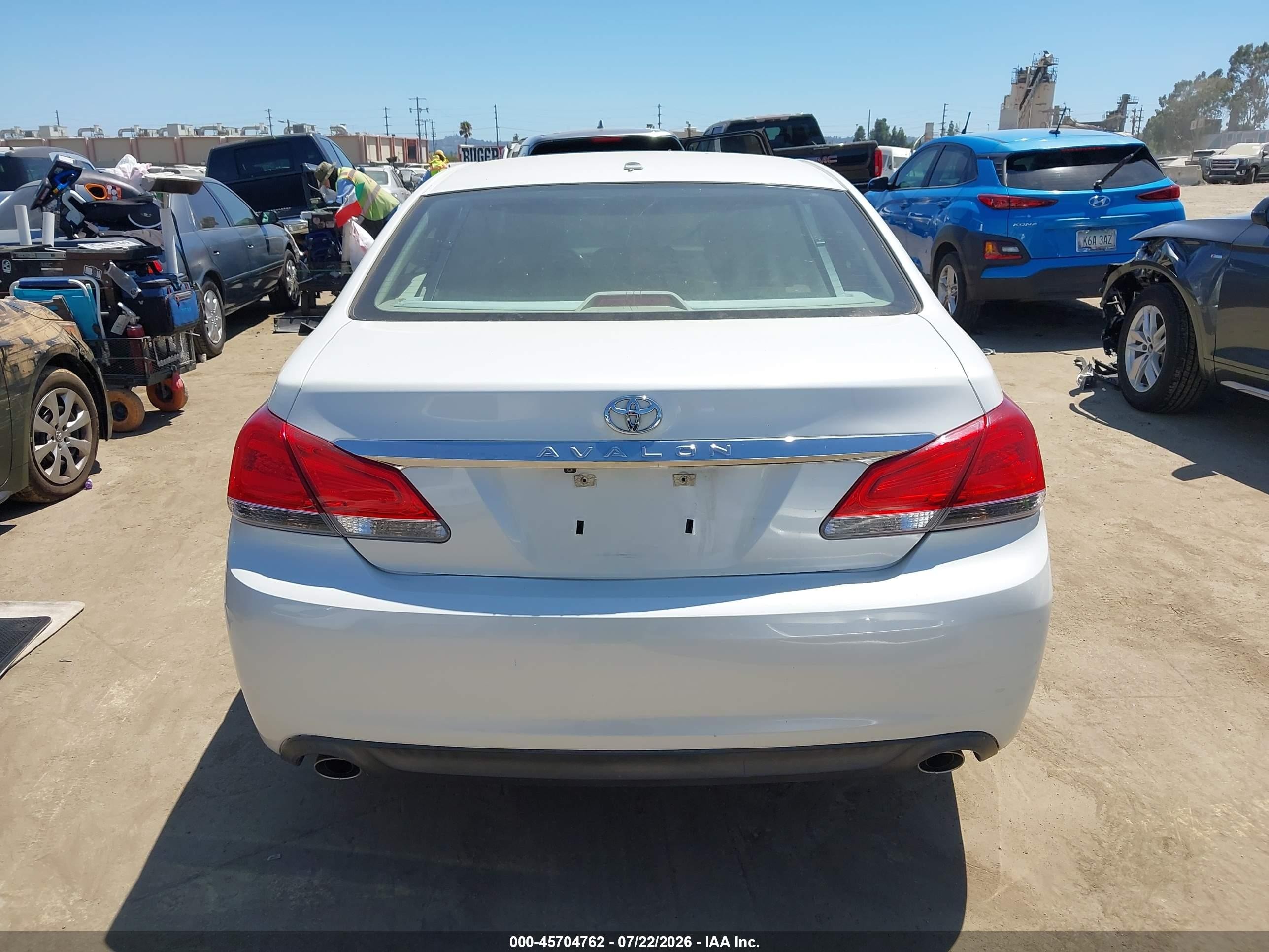2012 Toyota Avalon Limited White vin: 4T1BK3DB5CU460070