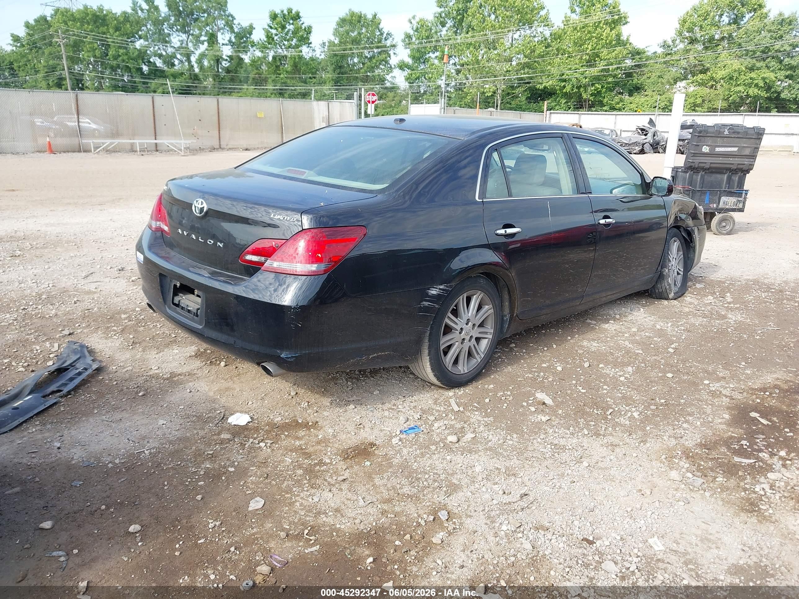 2010 Toyota Avalon Limited Black vin: 4T1BK3DB6AU352988