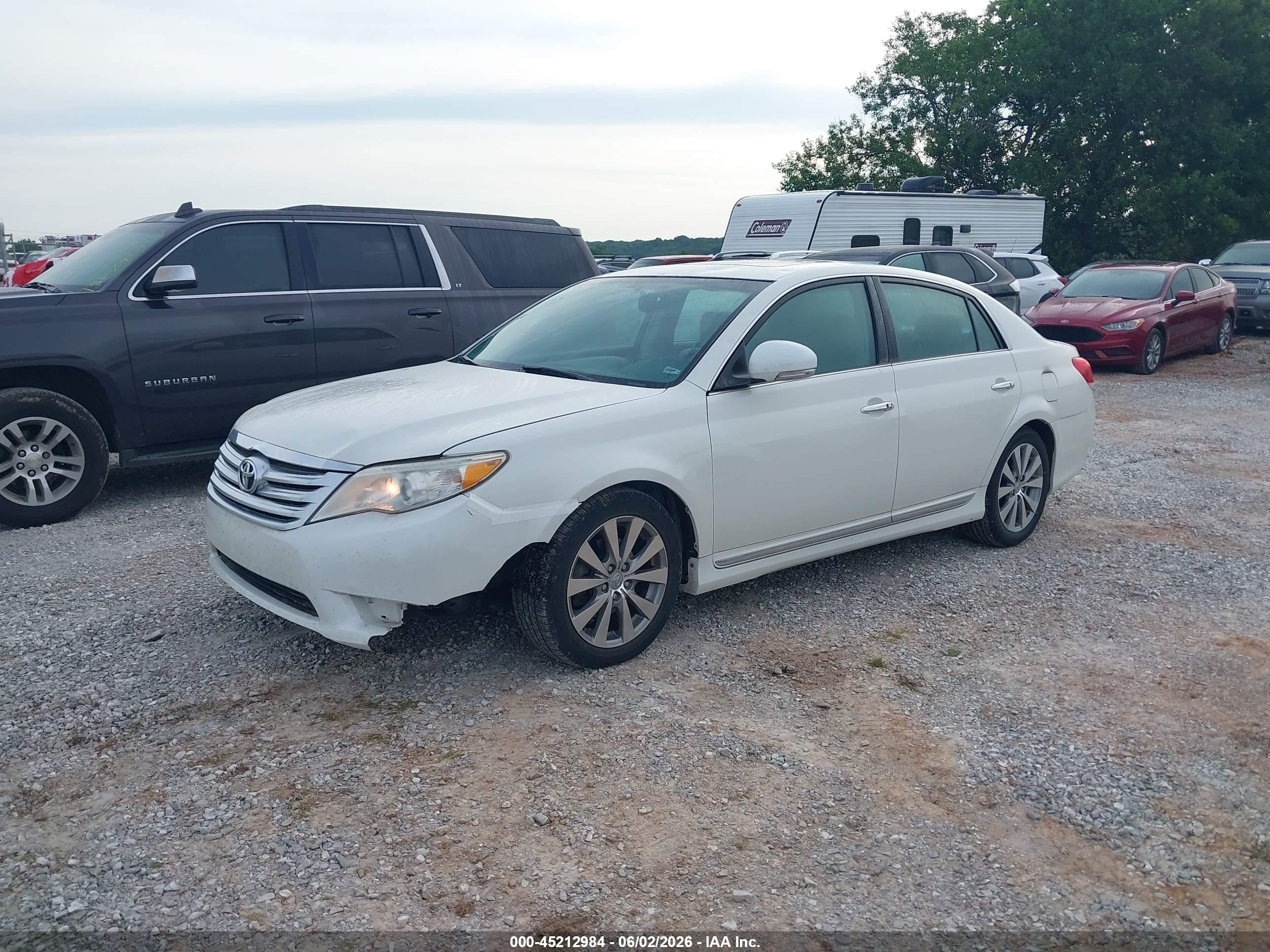 2011 Toyota Avalon Limited White vin: 4T1BK3DB6BU421440