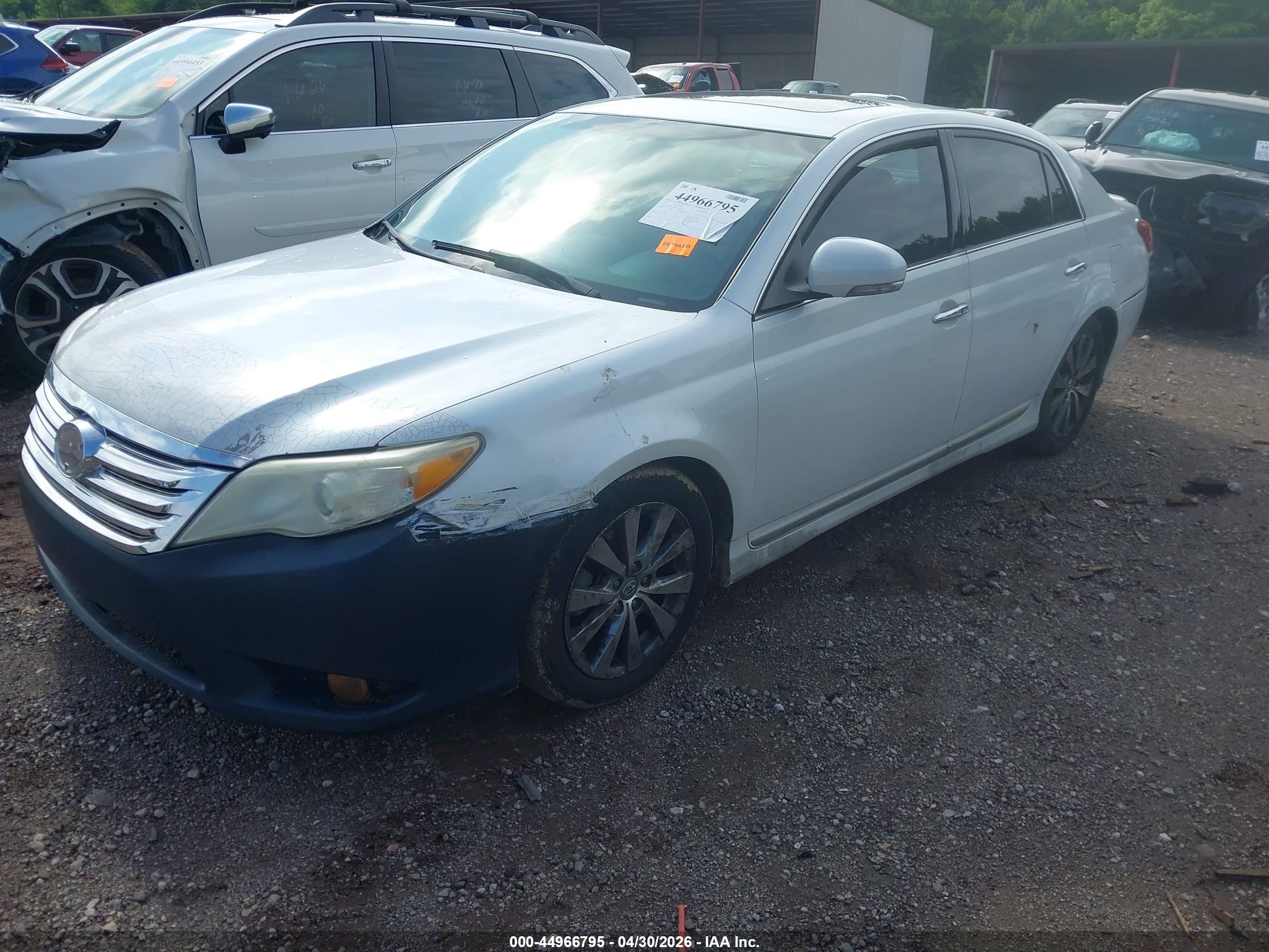 2011 Toyota Avalon Limited White vin: 4T1BK3DB6BU439016