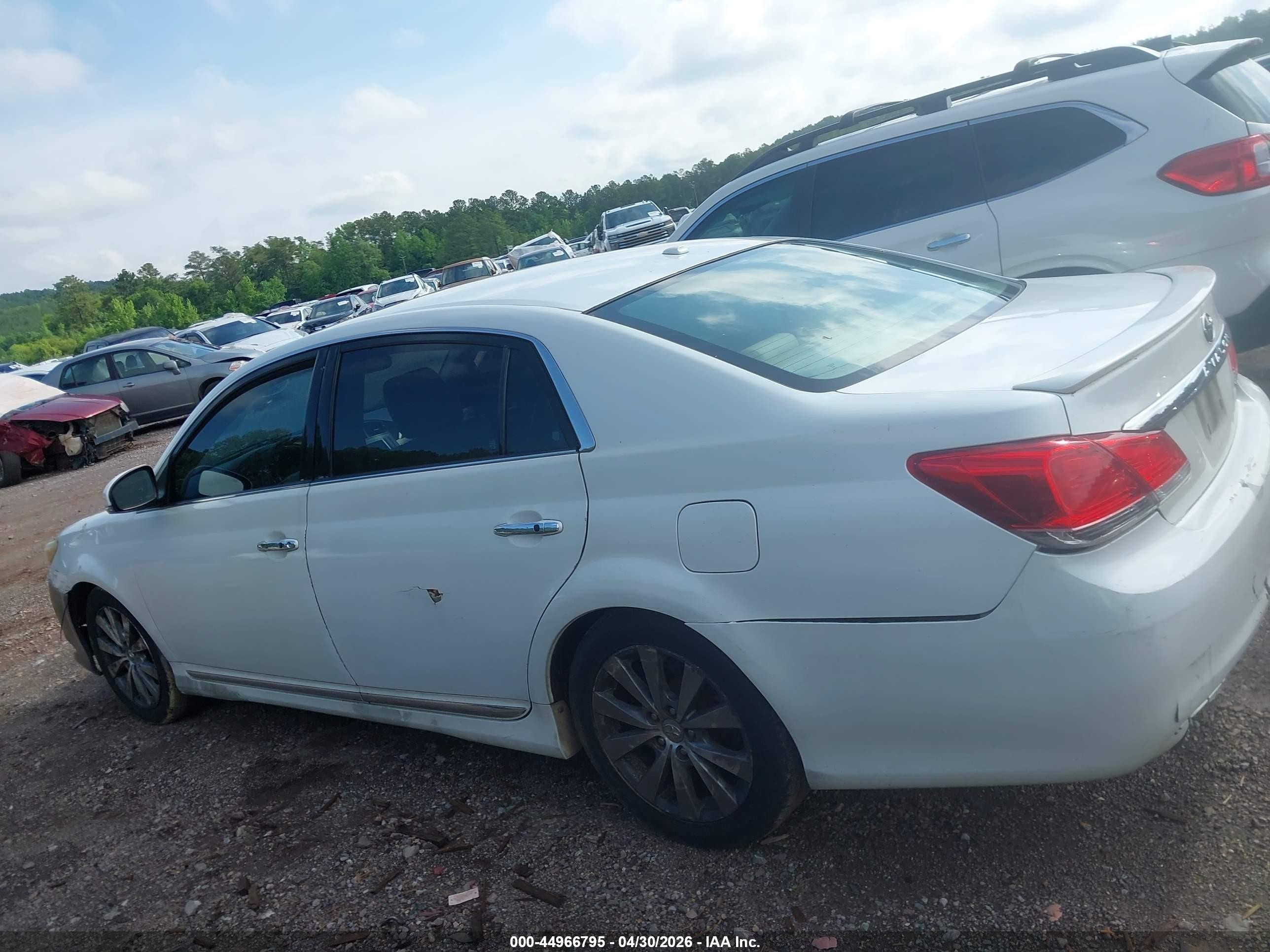 2011 Toyota Avalon Limited White vin: 4T1BK3DB6BU439016