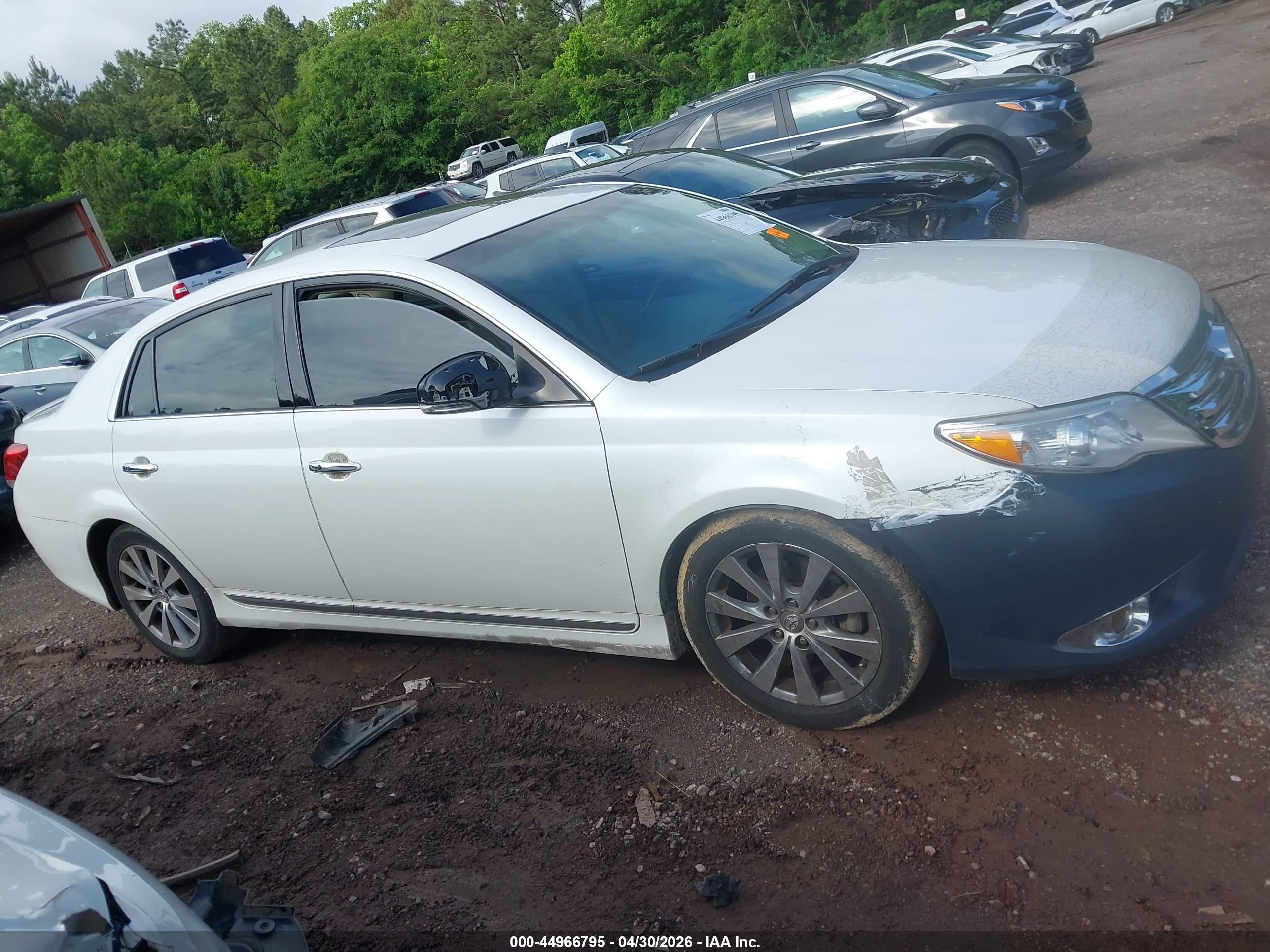 2011 Toyota Avalon Limited White vin: 4T1BK3DB6BU439016
