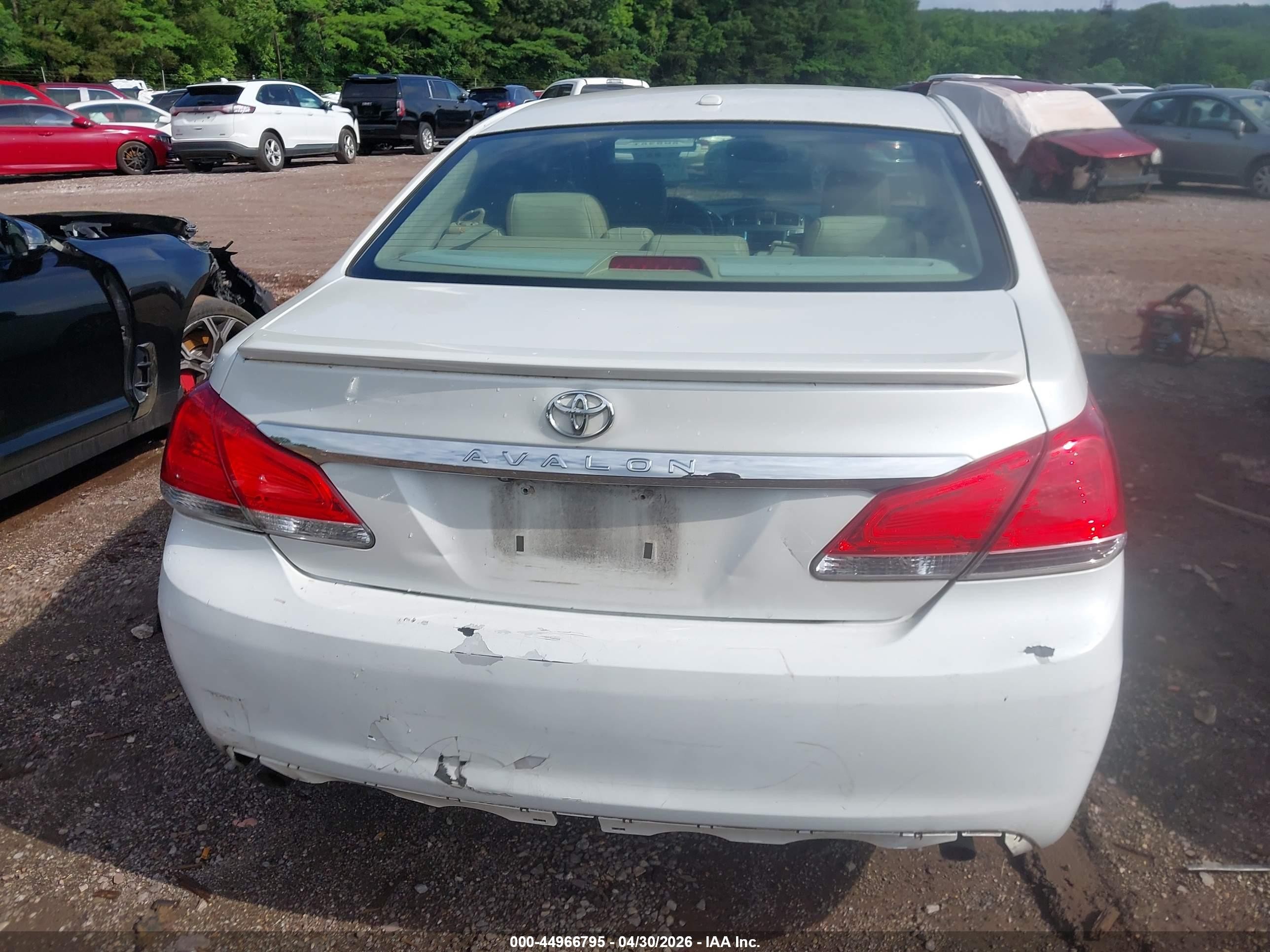 2011 Toyota Avalon Limited White vin: 4T1BK3DB6BU439016