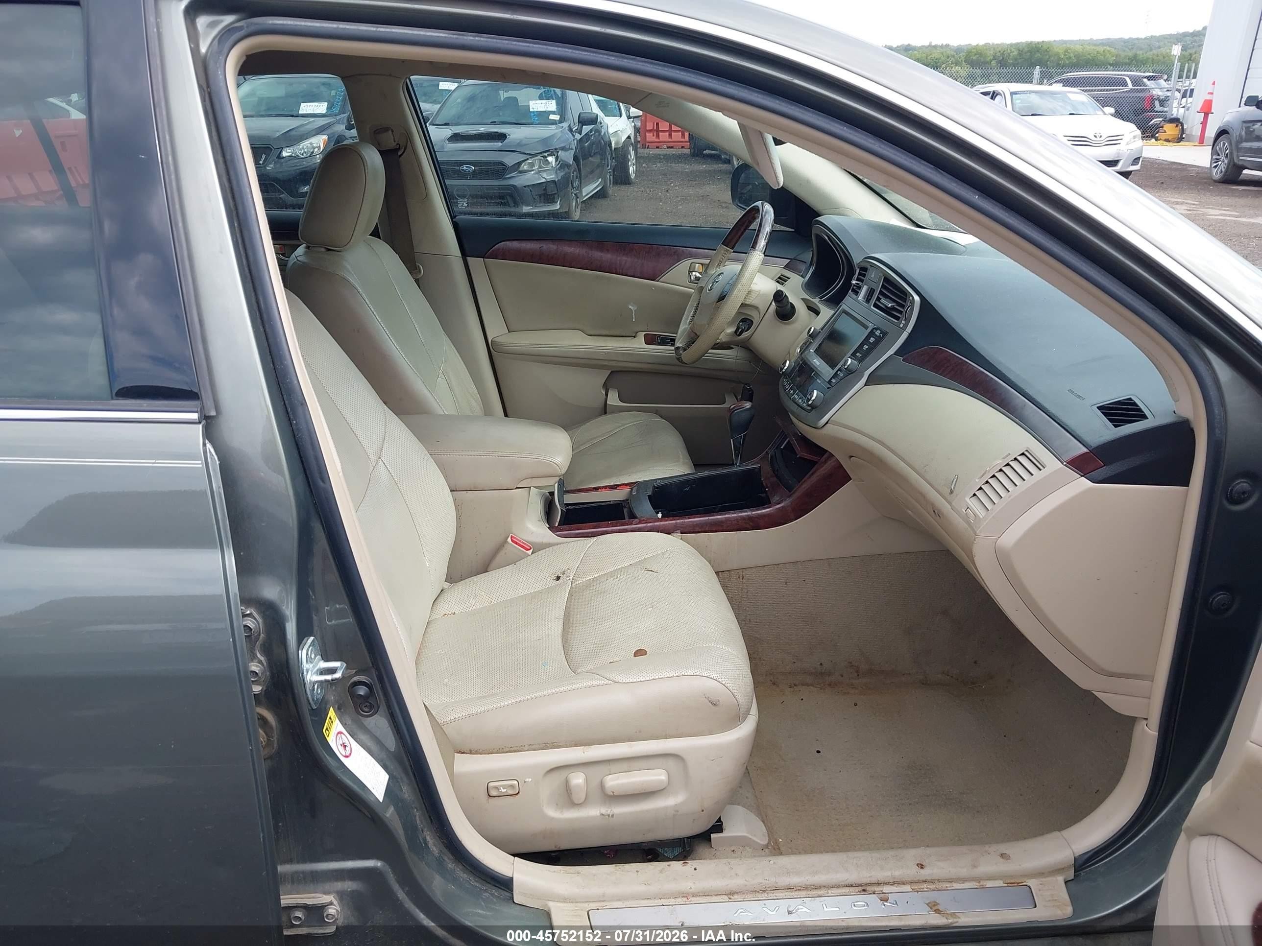 2012 Toyota Avalon Limited Gray vin: 4T1BK3DB6CU447778