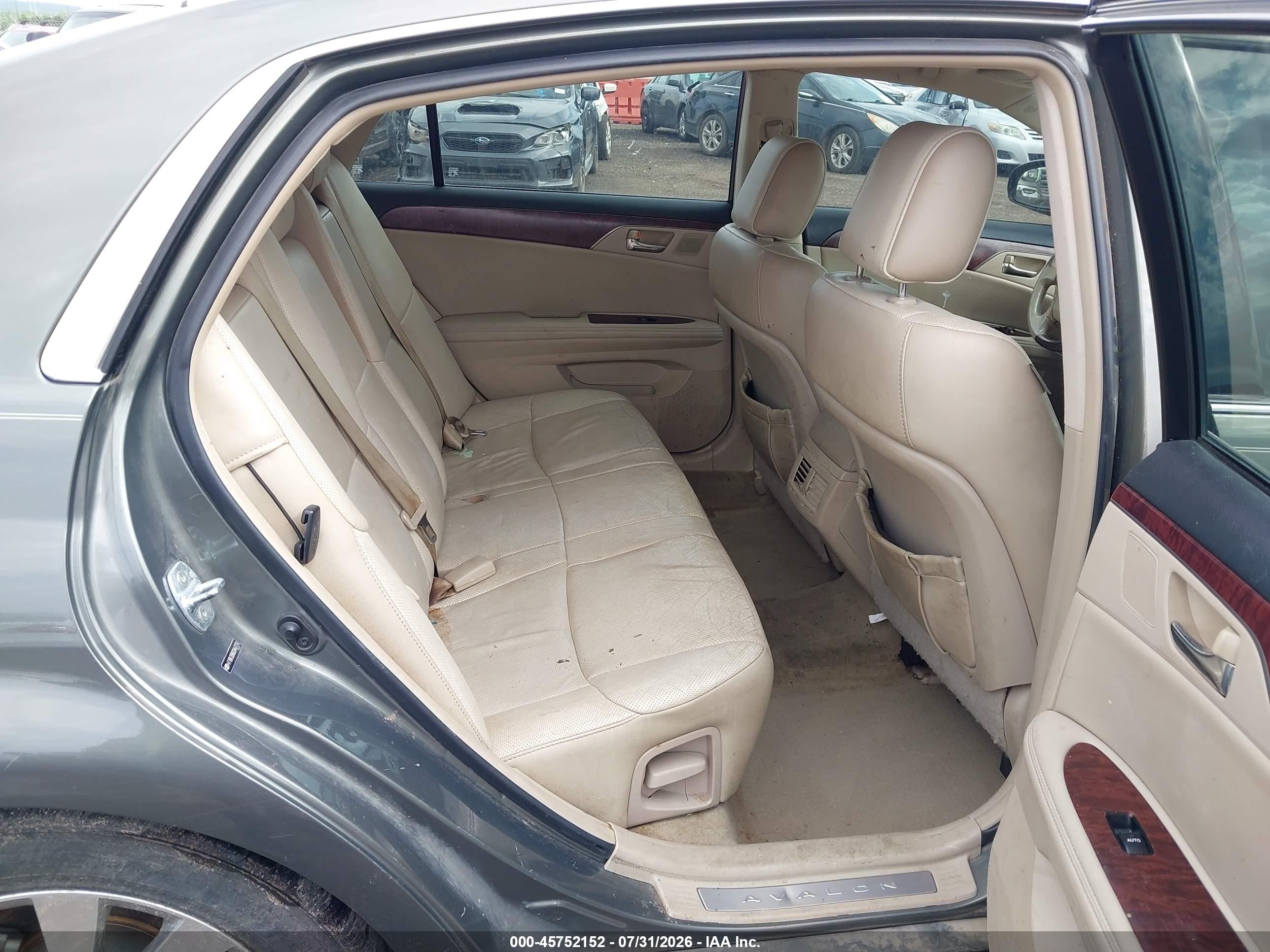 2012 Toyota Avalon Limited Gray vin: 4T1BK3DB6CU447778